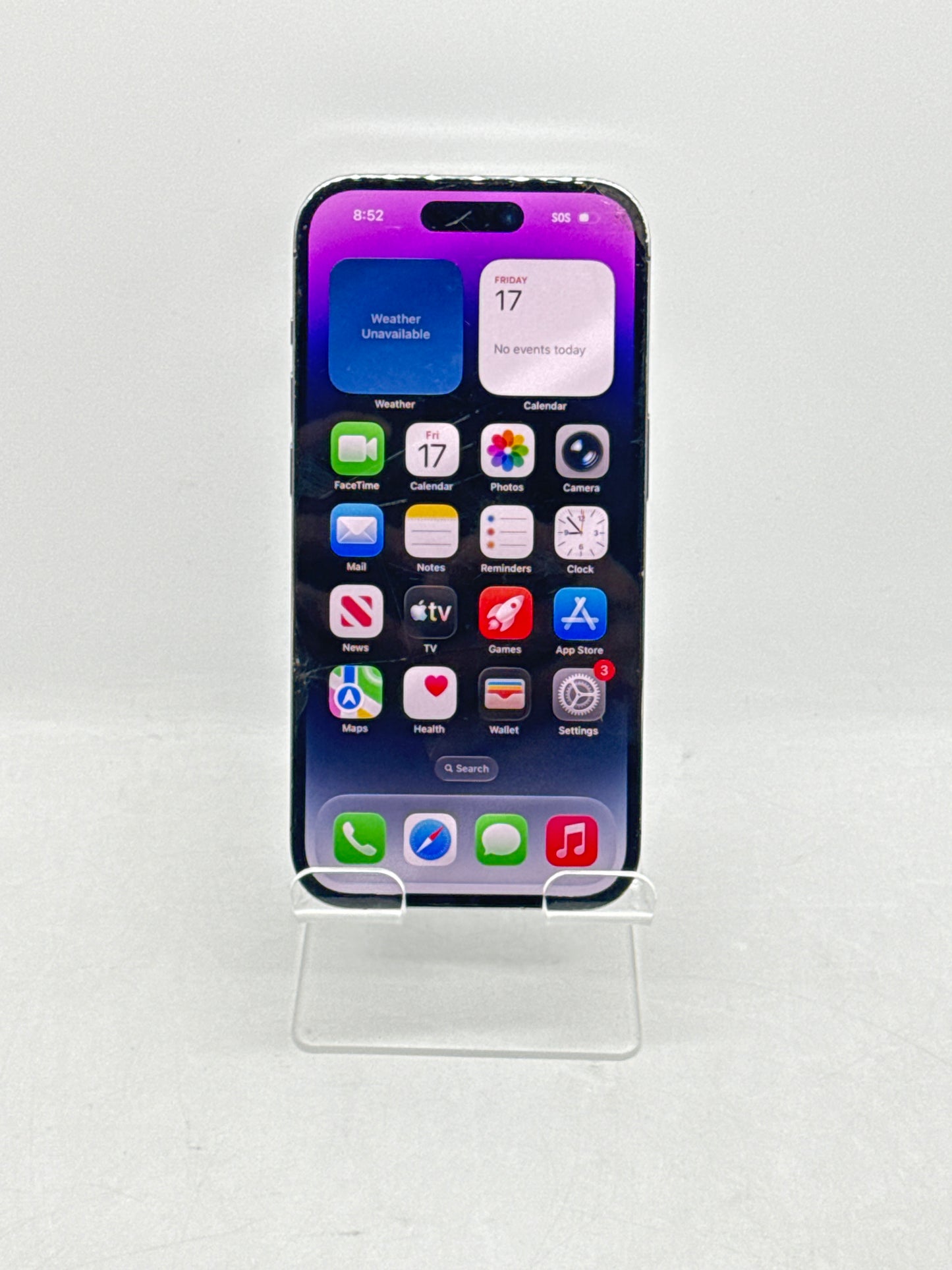 Apple iPhone 14 Pro 6.1" 128GB Purple T-Mobile Broken