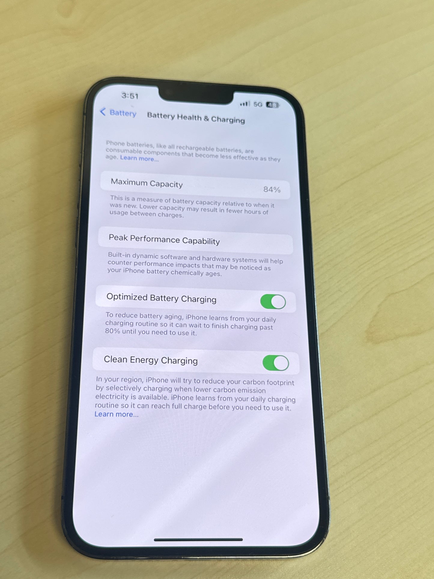 Unlocked Apple iPhone 13 Pro Max A2484 128GB Graphite - Cracked Lens