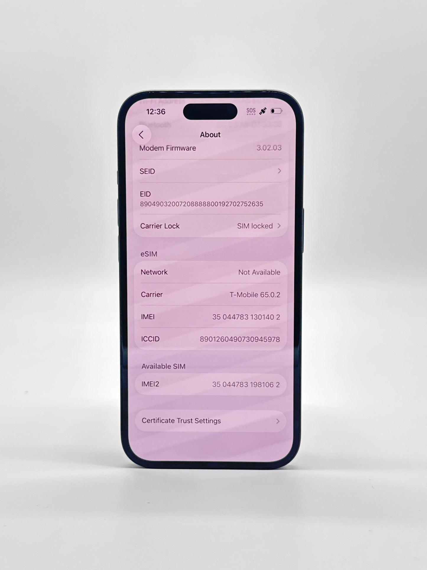 T-Mobile Apple iPhone 15 128GB 100% Battery Health 31 Cycle Count A2846 MTLV3LL/A