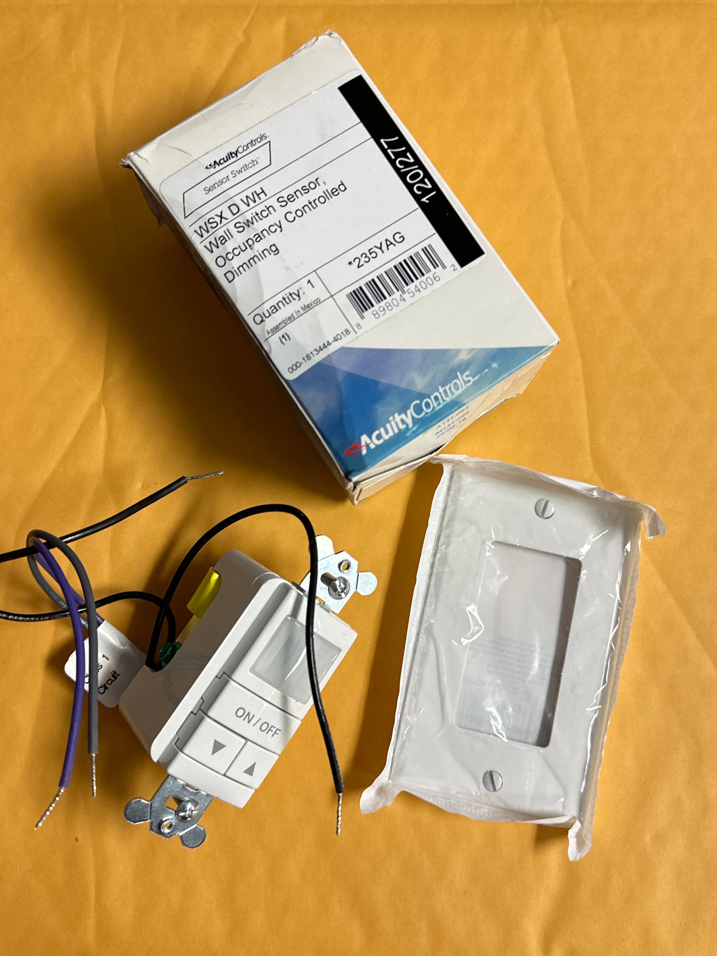 New Acuity Controls WSX D WH Wall Switch Occupancy Sensor White