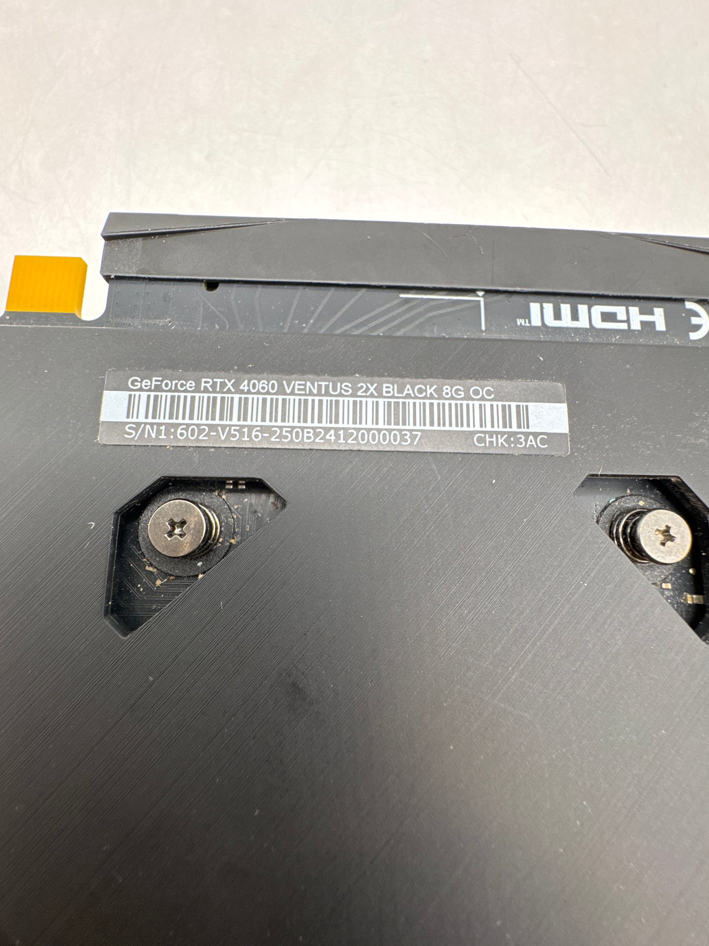 MSI GeForce RTX 4060 VENTUS 2X BLACK 8G OC 8GB GDDR6 Graphics Card