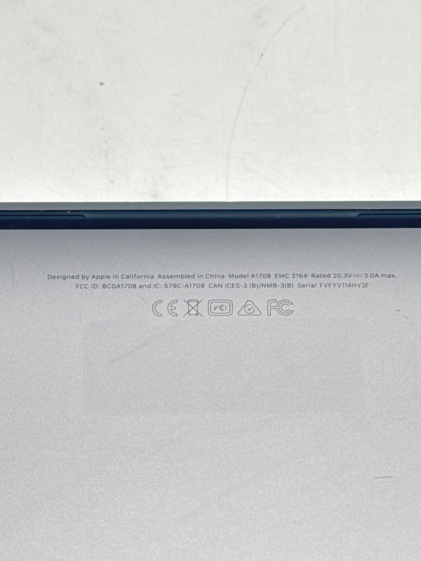 2017 Apple MacBook Pro 13.3" i5 2.3GHz 8GB RAM 128GB SSD A1708 !Read