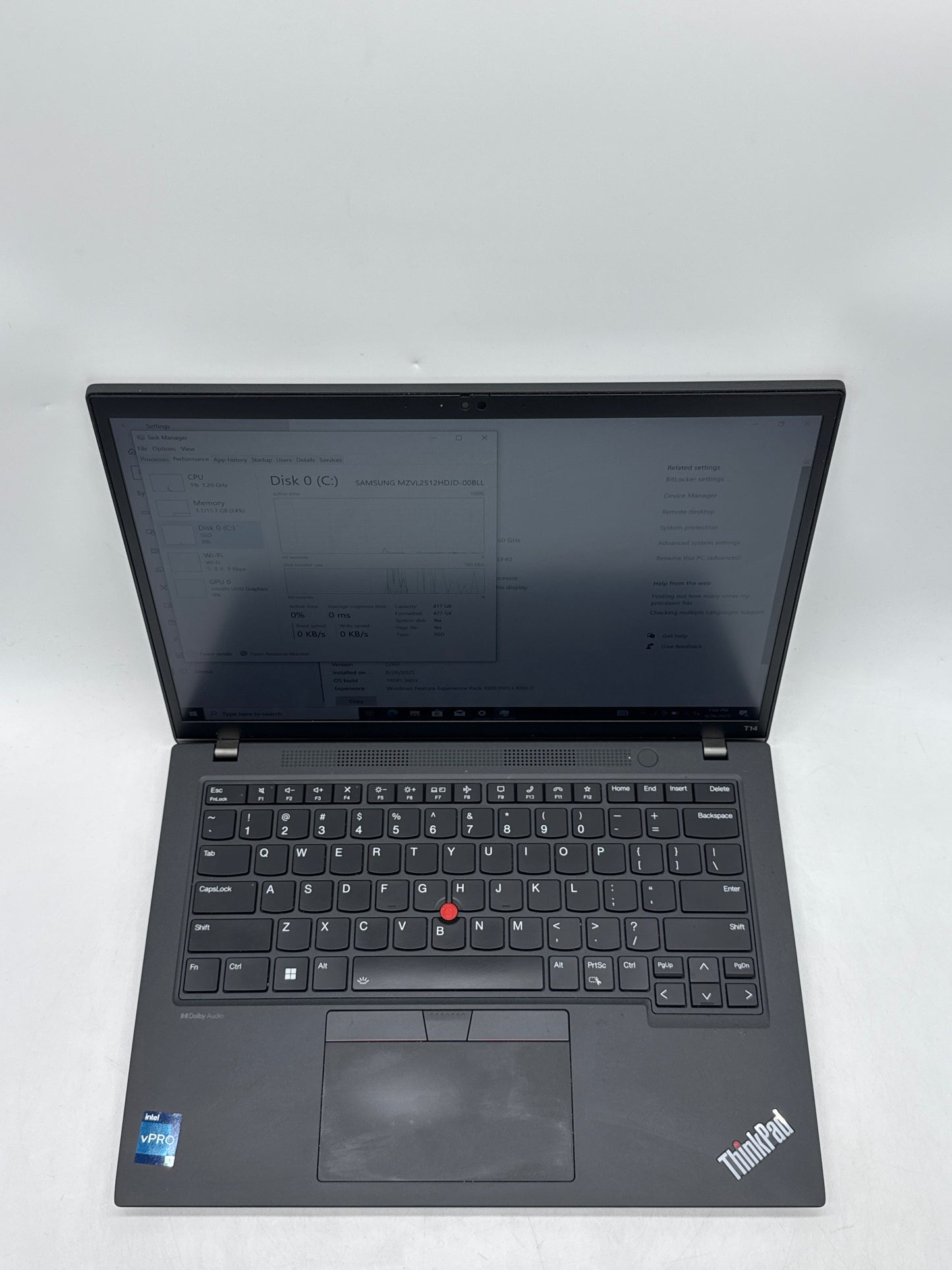 Lenovo ThinkPad T14 Gen 4 14" Core i5-1345U vPro 1.60GHz 512GB SSD 16GB RAM