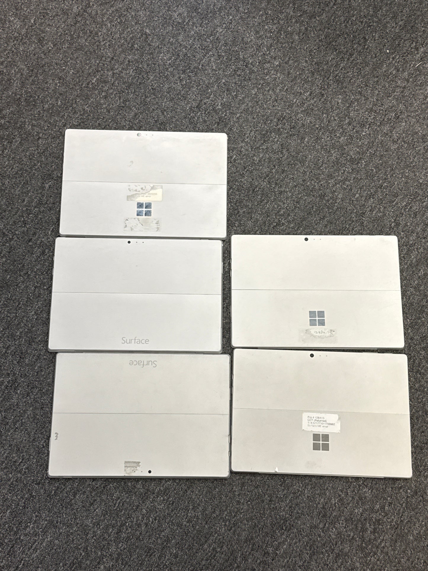 Lot of 5 Untested Microsoft Surface 1724 12.3" 128GB SSD 4GB RAM - Read!