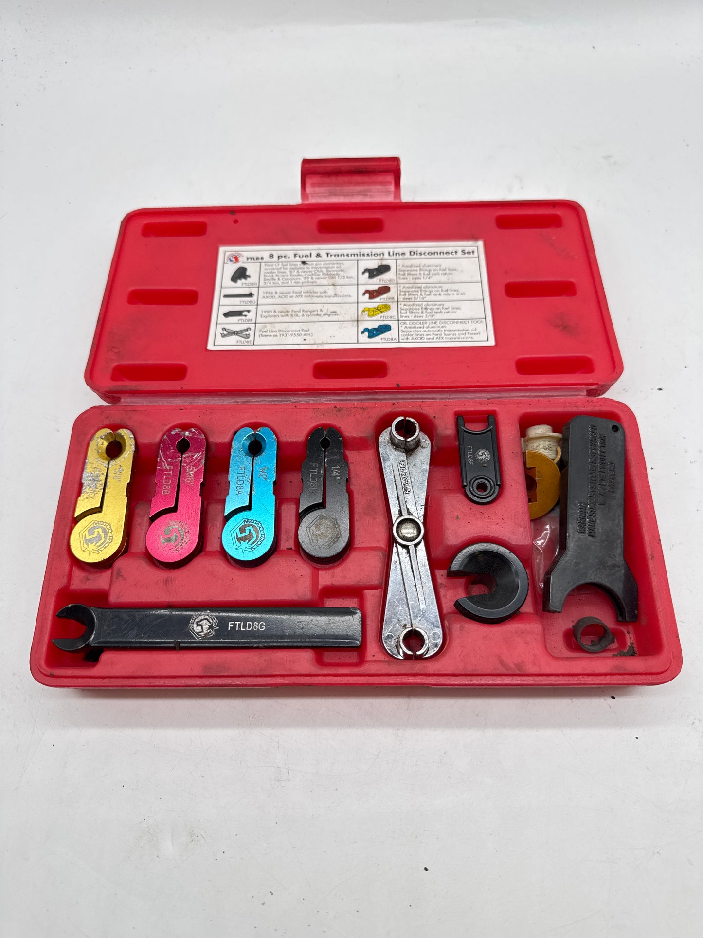 Matco Tools 8pc Fuel & Transmission Line Disconnect Set in Case FTLD8