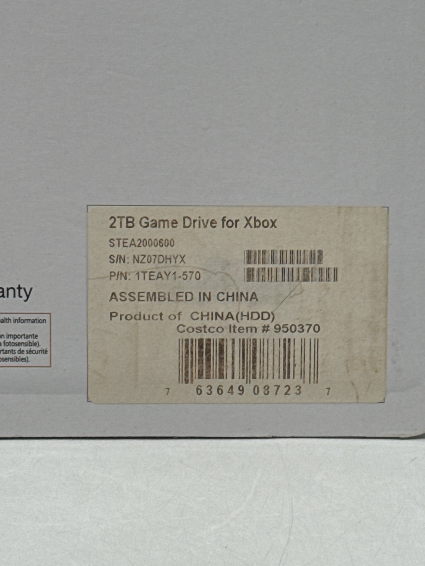 New Seagate 2TB Game Drive for Microsoft Xbox One/Series X/S STEA20000600