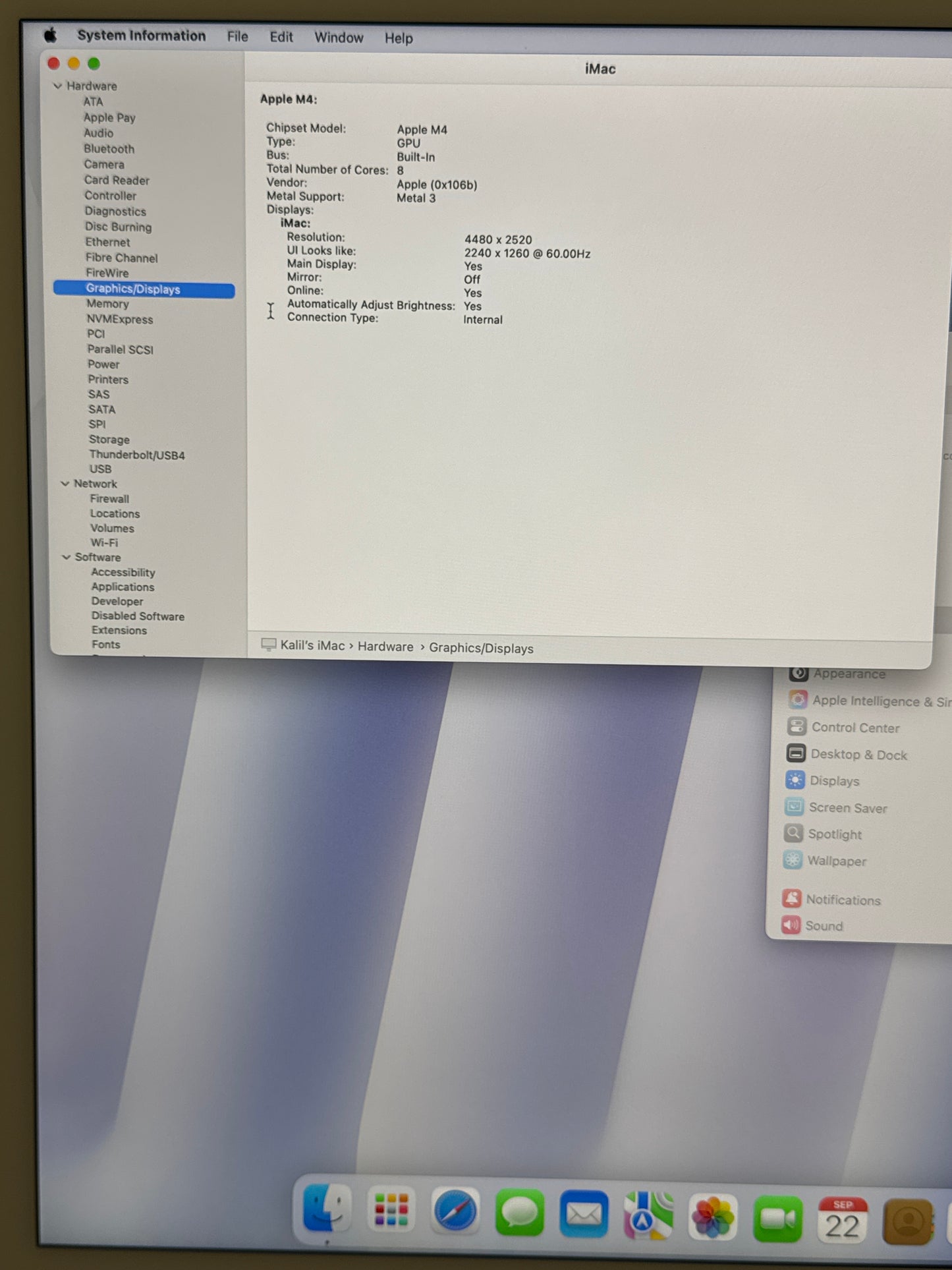 2024 Apple iMac 24" A3247 M4 8C-CPU 8C-GPU 256GB SSD 16GB RAM