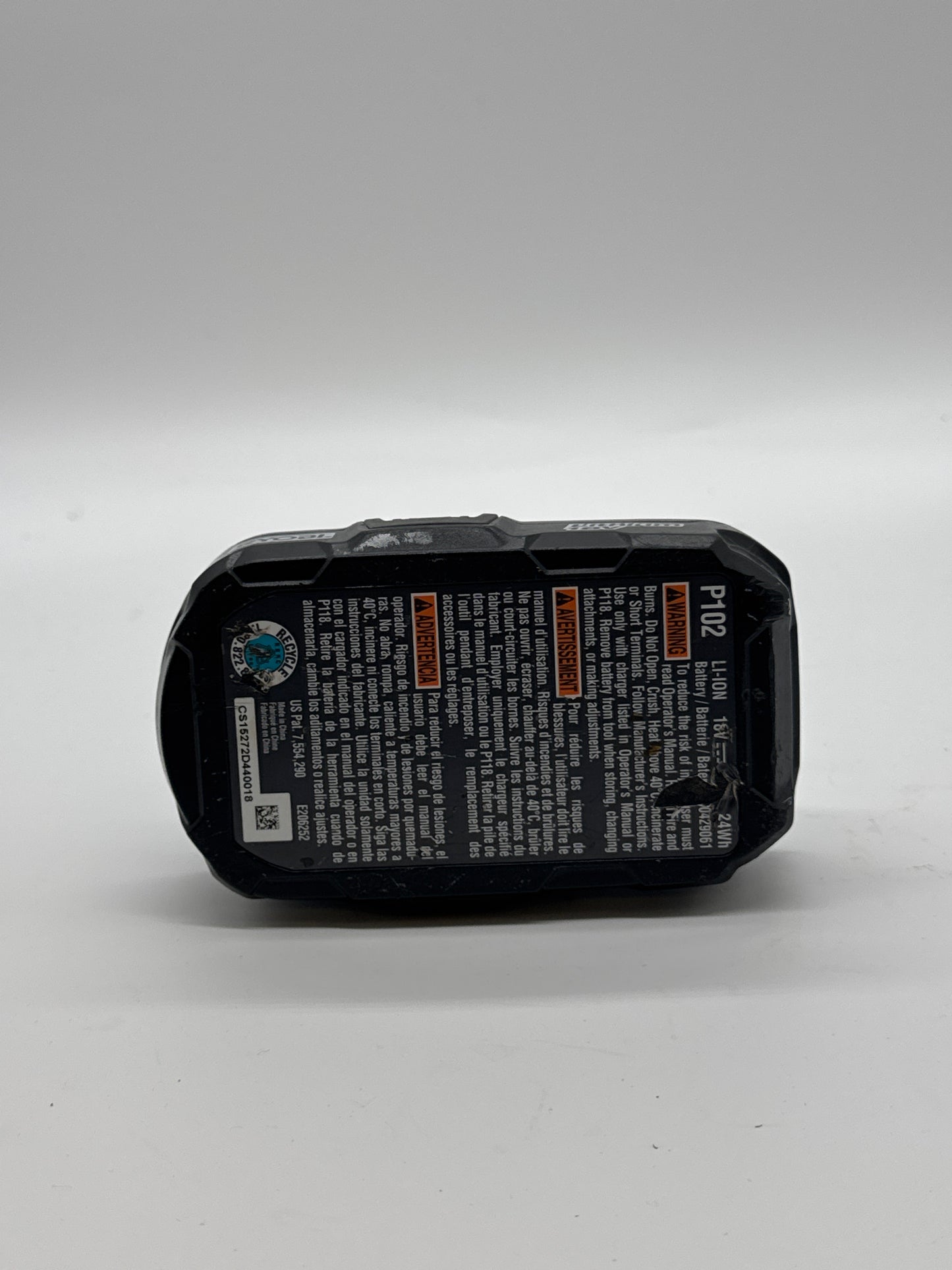 RYOBI P102 2.0 HOUR COMPACT 18V LITHIUM ION BATTERY