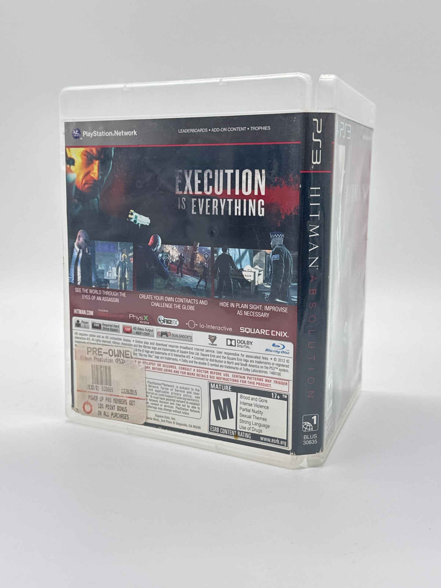 Hitman: Absolution – (Sony PlayStation 3 PS3, 2012) w/ Manual