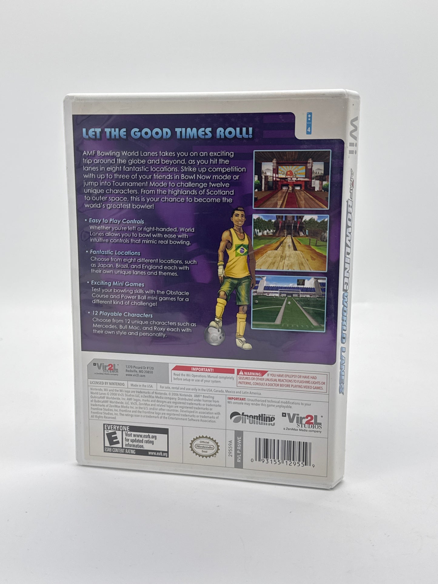 AMF Bowling: World Lanes (Nintendo Wii, 2008) CIB