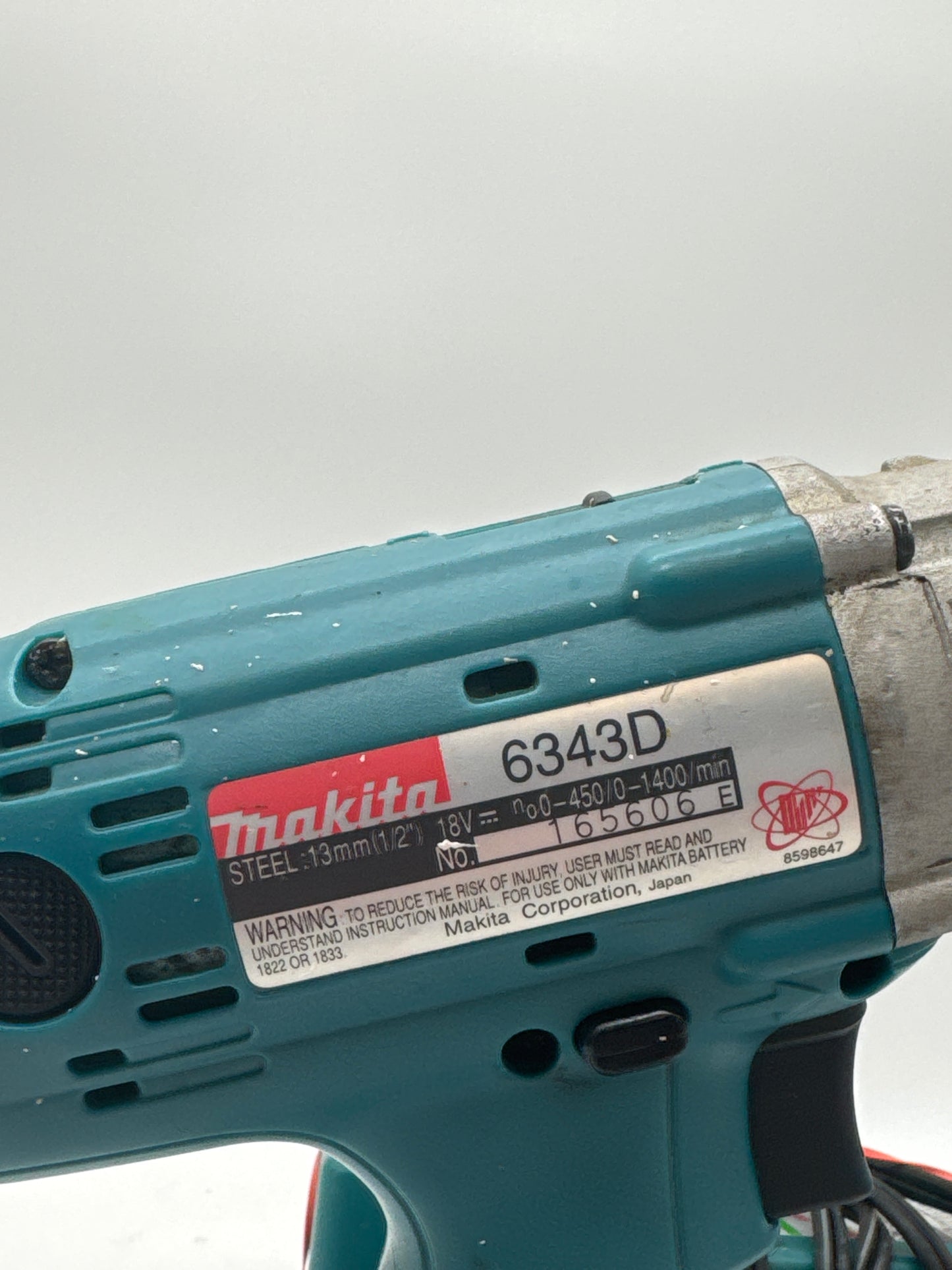 MAKITA 6343D 18V 1/2" Cordless Drill Driver (Tool With Battery And Charger)