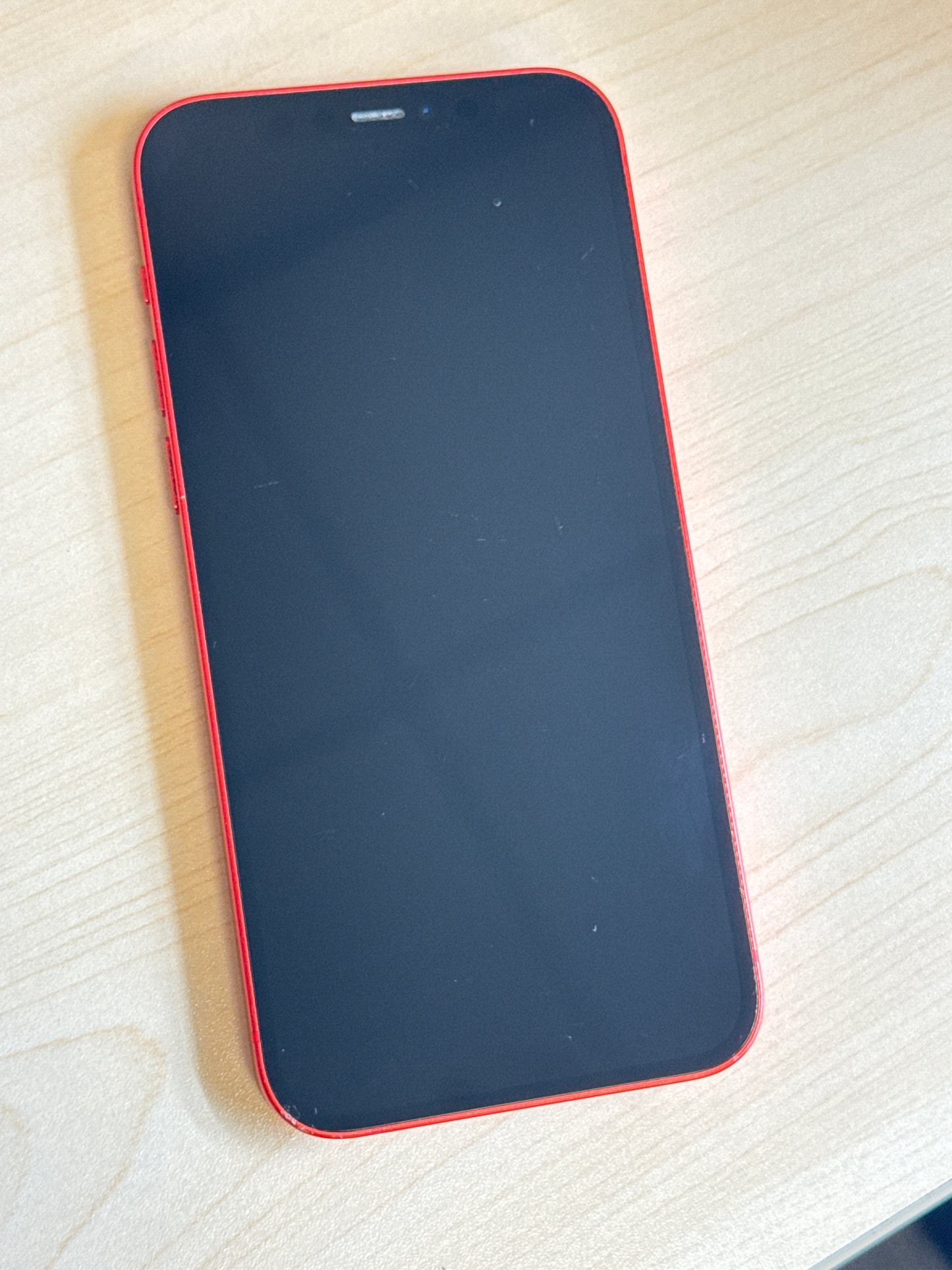 Unlocked Apple iPhone 12 A2172 64GB Red 81% Battery Health - Bad Ear Speaker