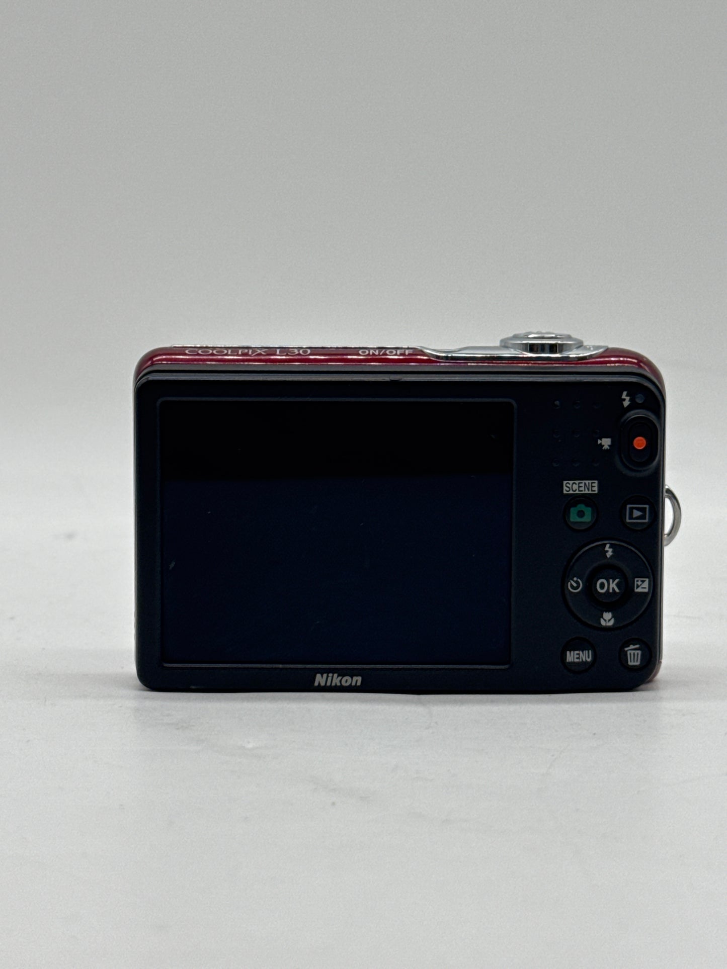 Nikon COOLPIX L30 5X Zoom 20.1MP Red Digital Camera