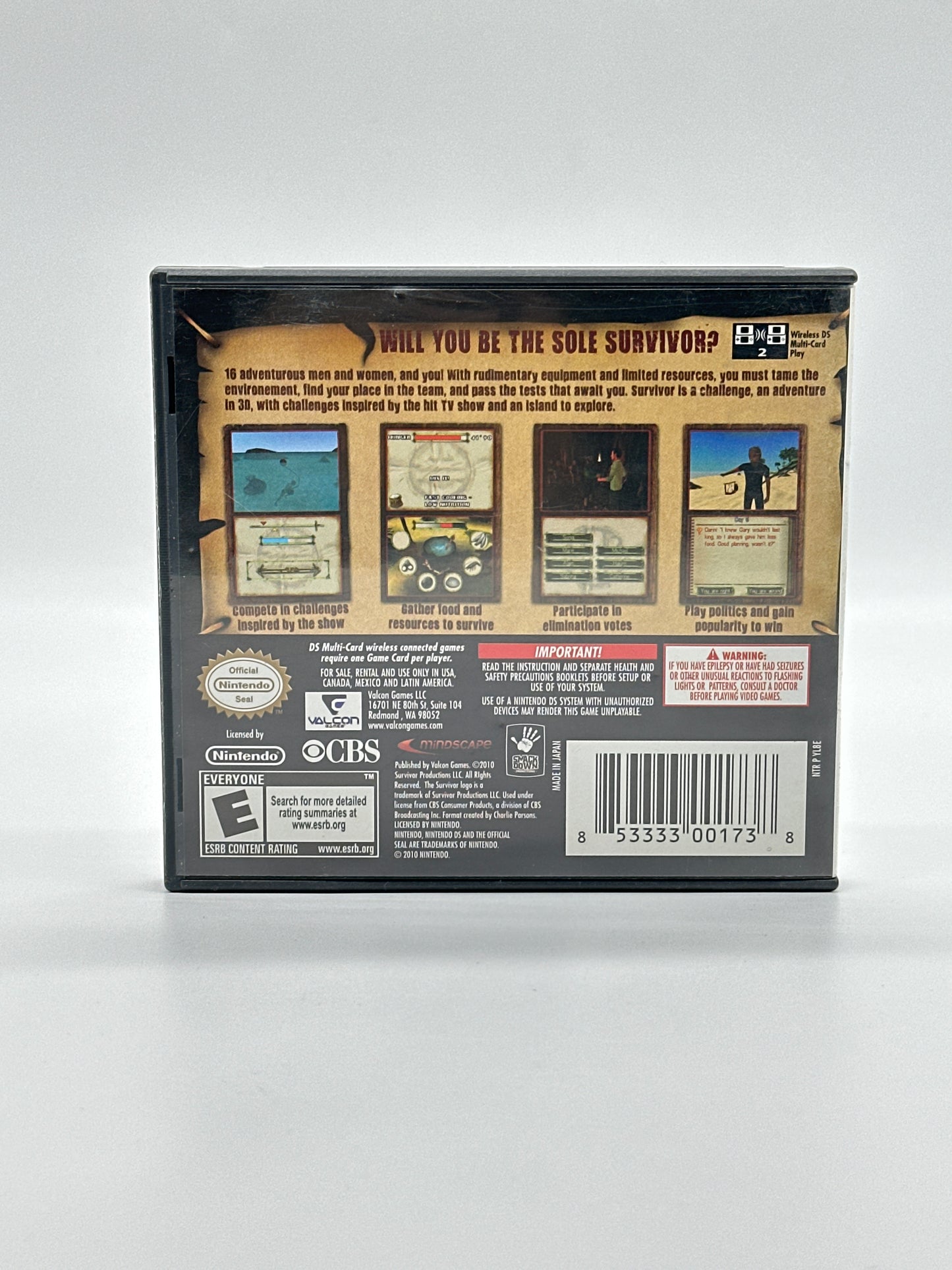 Survivor Nintendo DS Game - Free Shipping