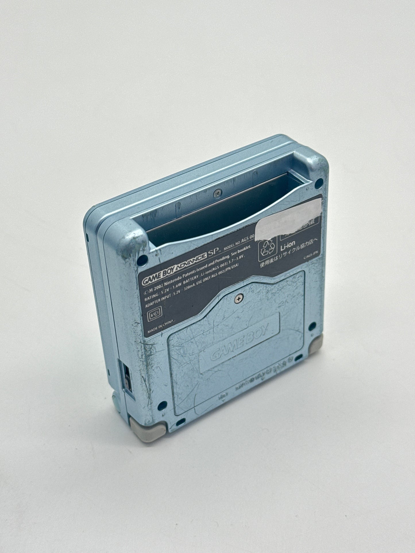 Nintendo Game Boy Advance SP AGS-001 Blue Console #649 w/ Charger