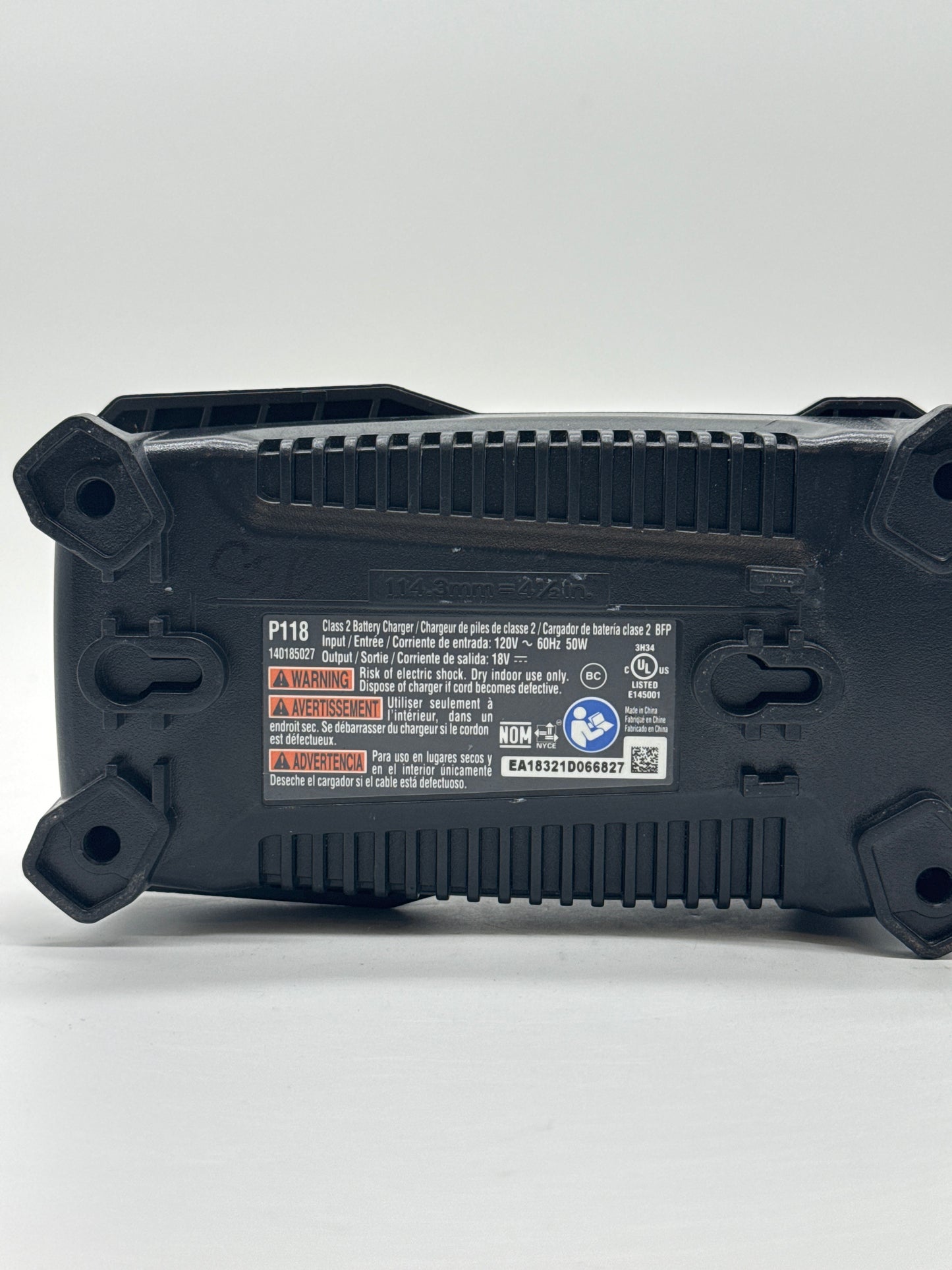 RYOBI P118 Li-Ion 18V ONE+ Intelliport Battery Charger - Used