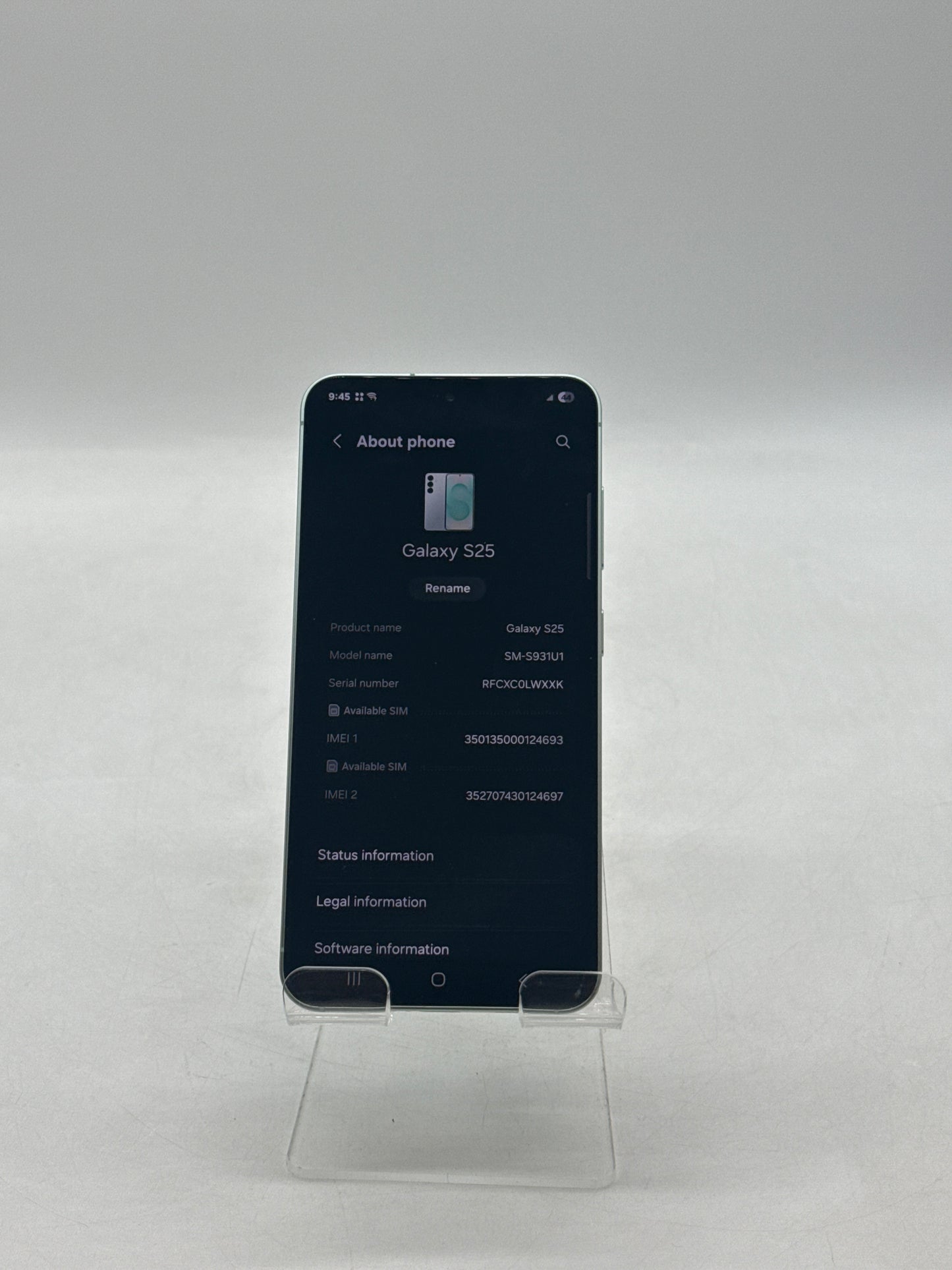 Unlocked Samsung Galaxy S25 6.2" SM-S931U1 128GB 12GB RAM Light Green