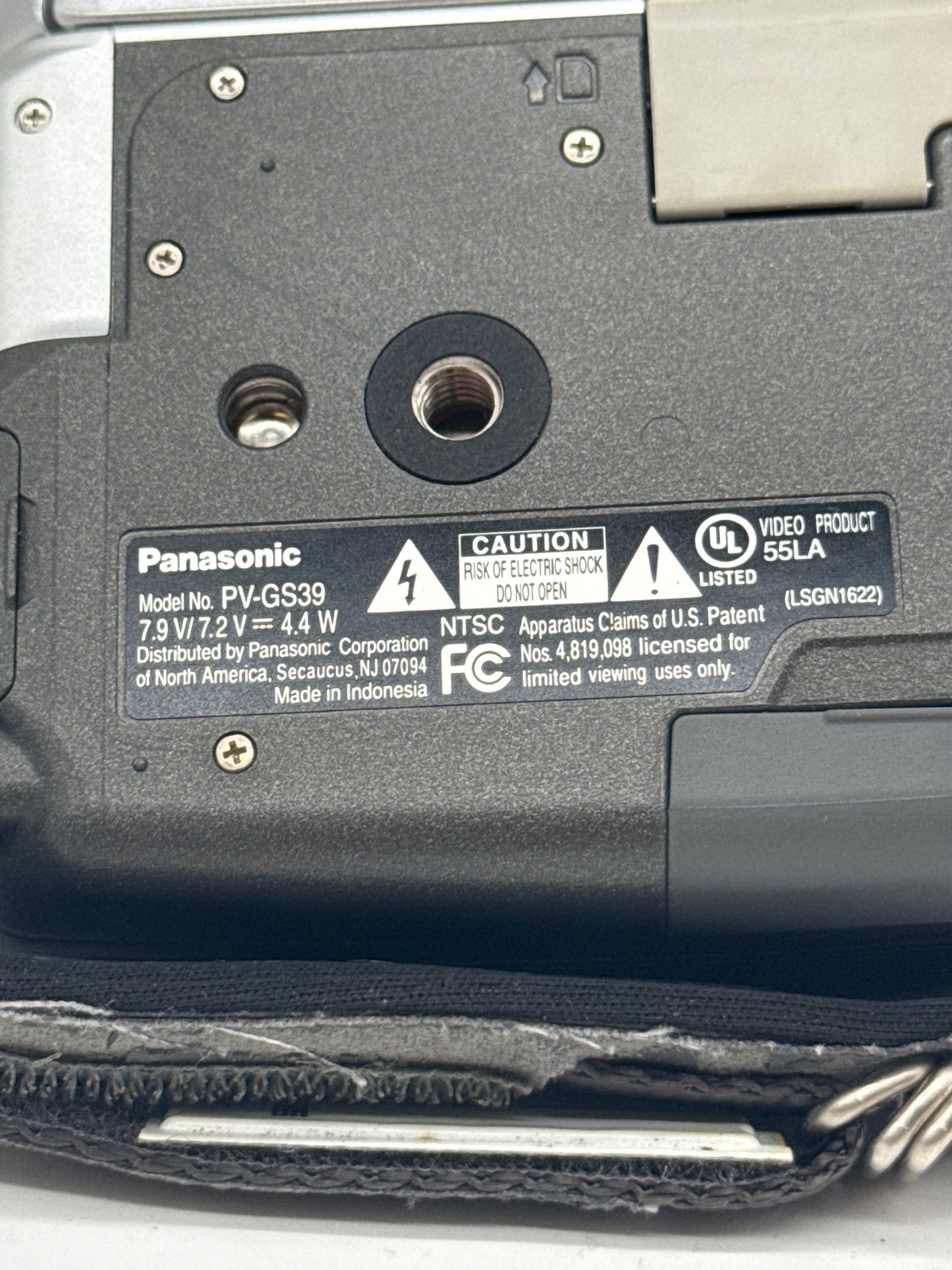 Panasonic PV-GS39 Black Digital Camera