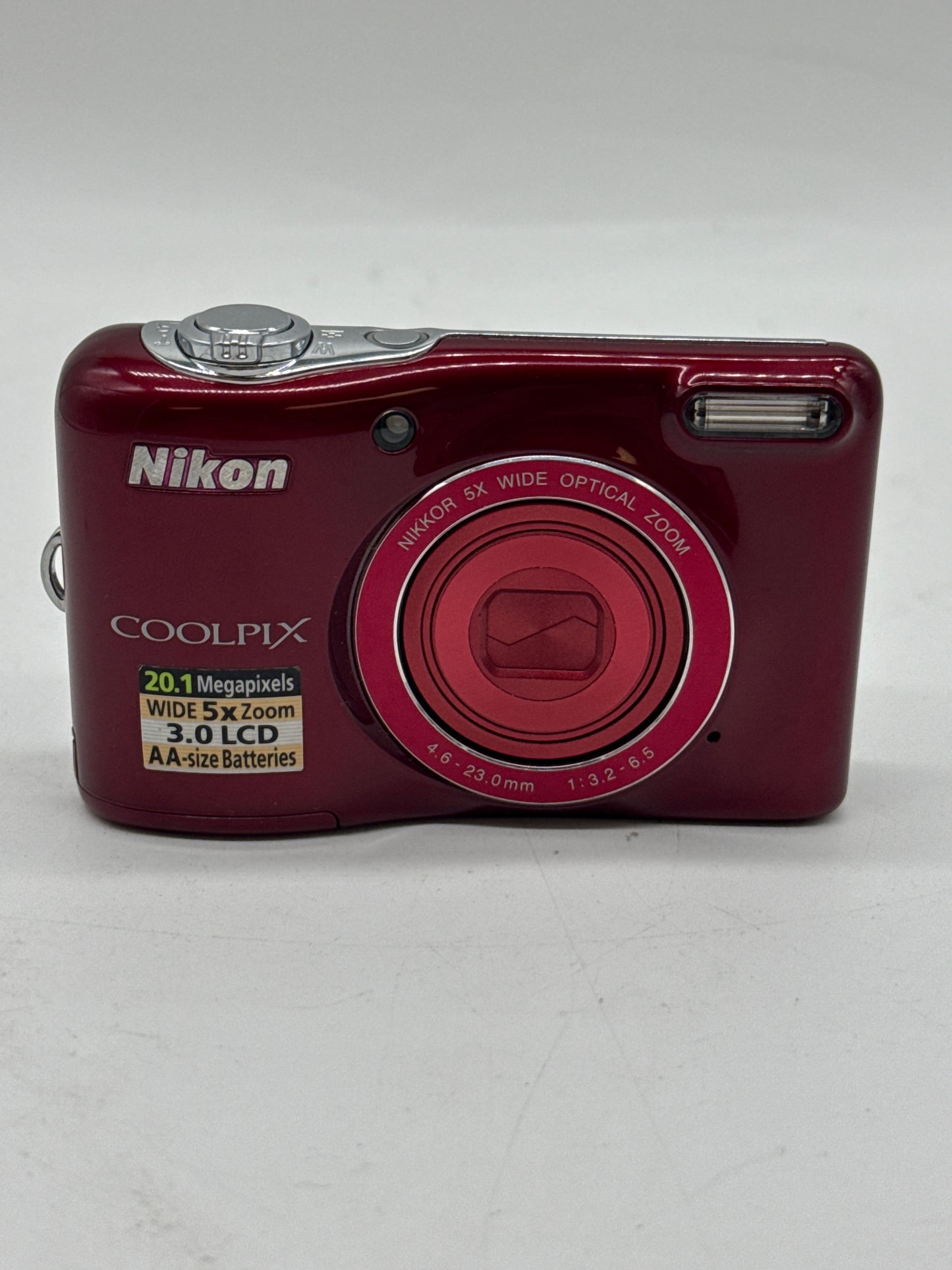 Nikon COOLPIX L30 5X Zoom 20.1MP Red Digital Camera