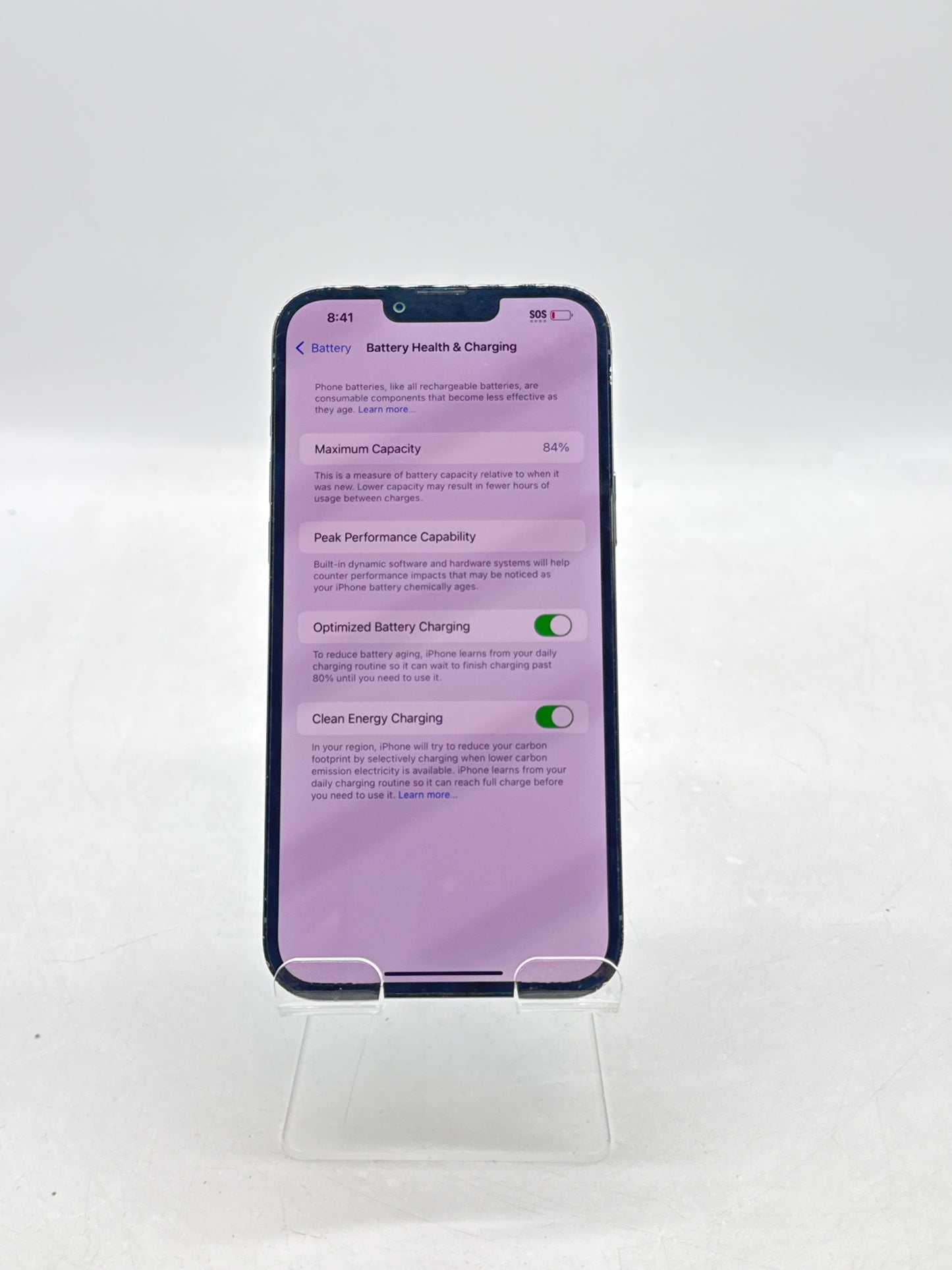 AT&T Apple iPhone 13 Pro Max 6.7" 128GB Blue 84% Battery Health