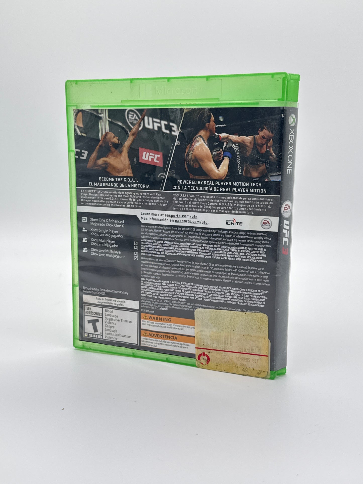 EA Sports UFC 3 – Microsoft Xbox One – No Manual