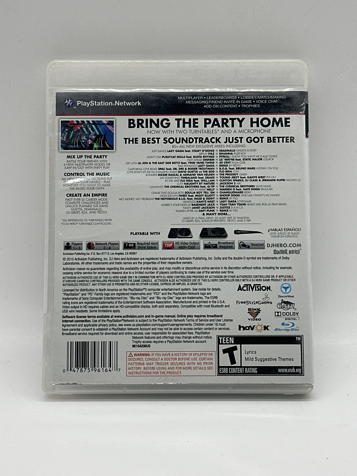 DJ Hero 2 PlayStation 3 - Free Shipping