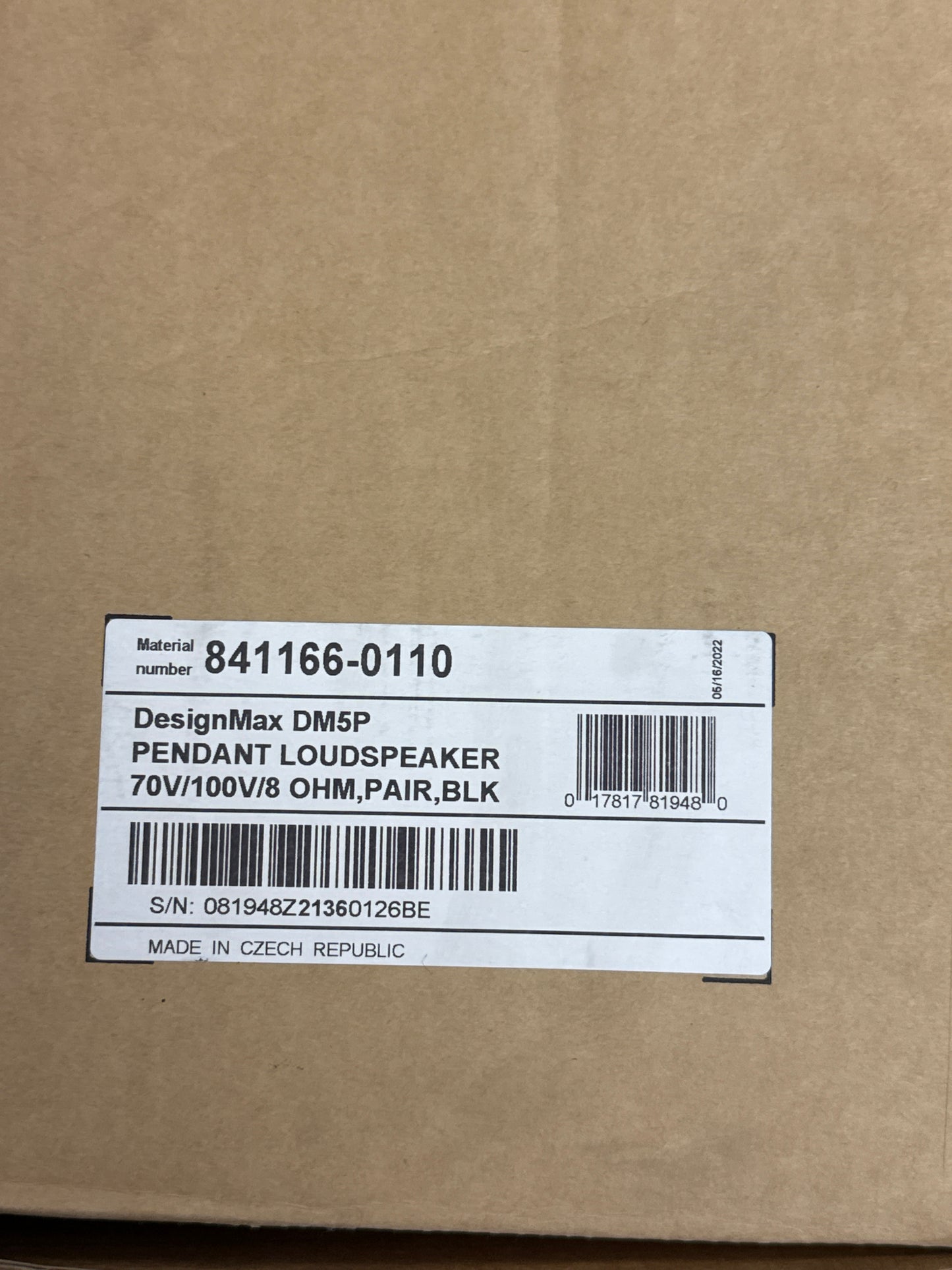 New Bose Professional DesignMax DM5P 841166-0110 Pendant Speaker(Pair) - Black