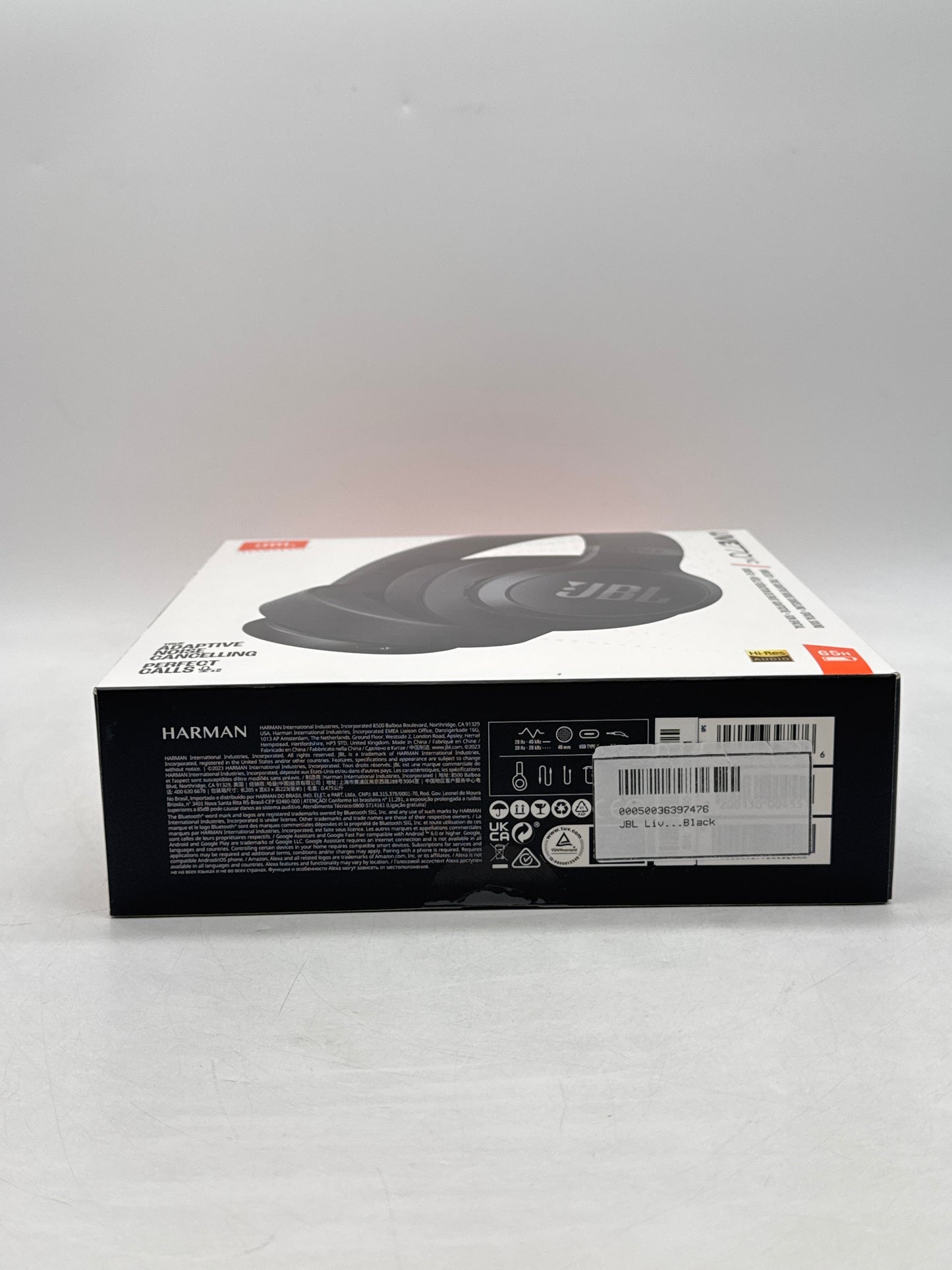 New JBL by Harman Live 770NC Wireless Over-Ear Headphones Noise Cancelling Black