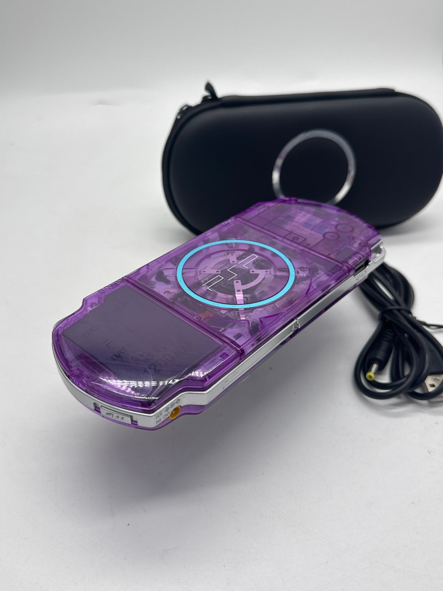 Sony PlayStation Portable PSP-3006 Clear Purple Console Bundle #334