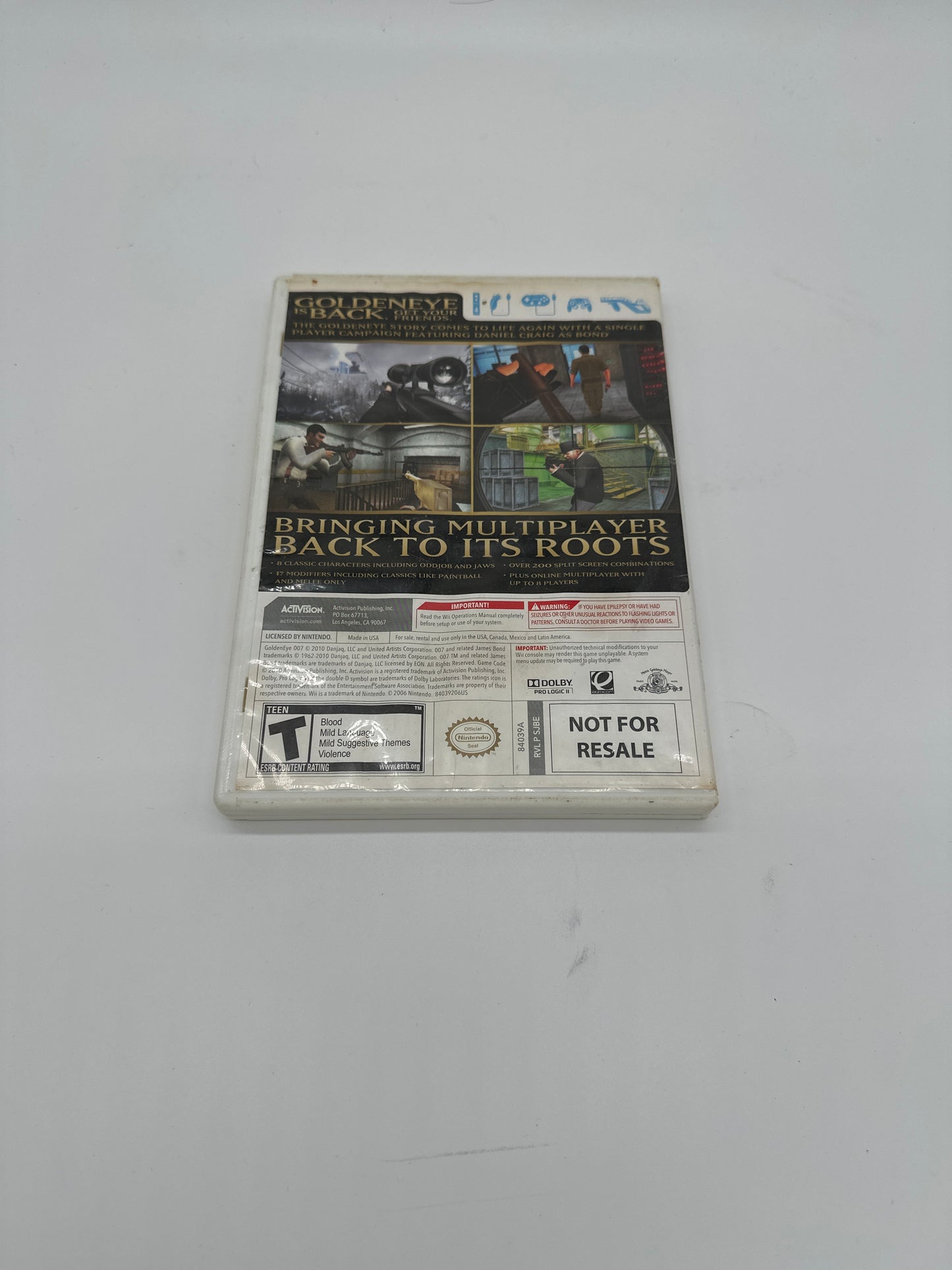 007 GoldenEye - Nintendo Wii Game - Free Shipping