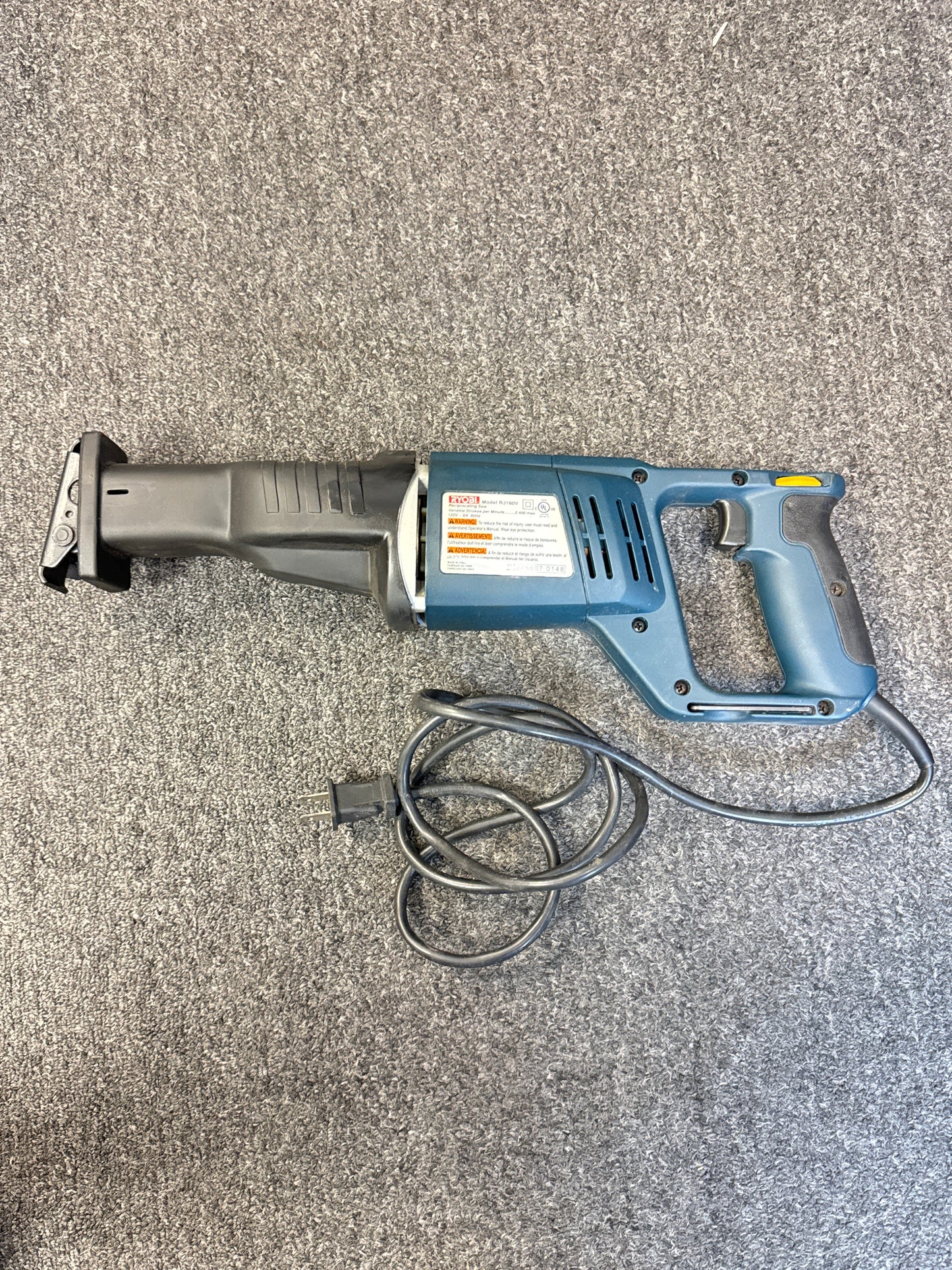 RYOBI RJ160V Reciprocating Saw Corded