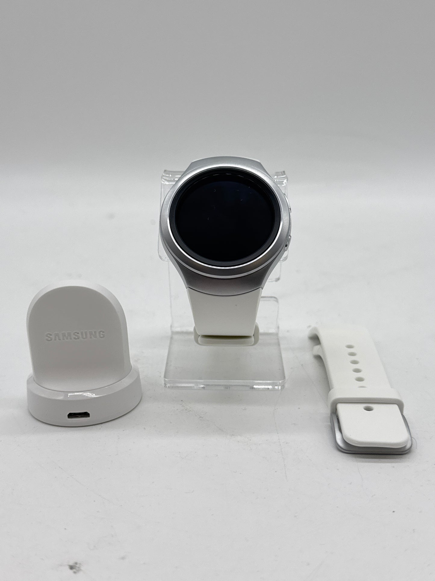 Samsung S2 Smart Watch Black Unlocked Medium Leather GPS Cellular MPN N/A