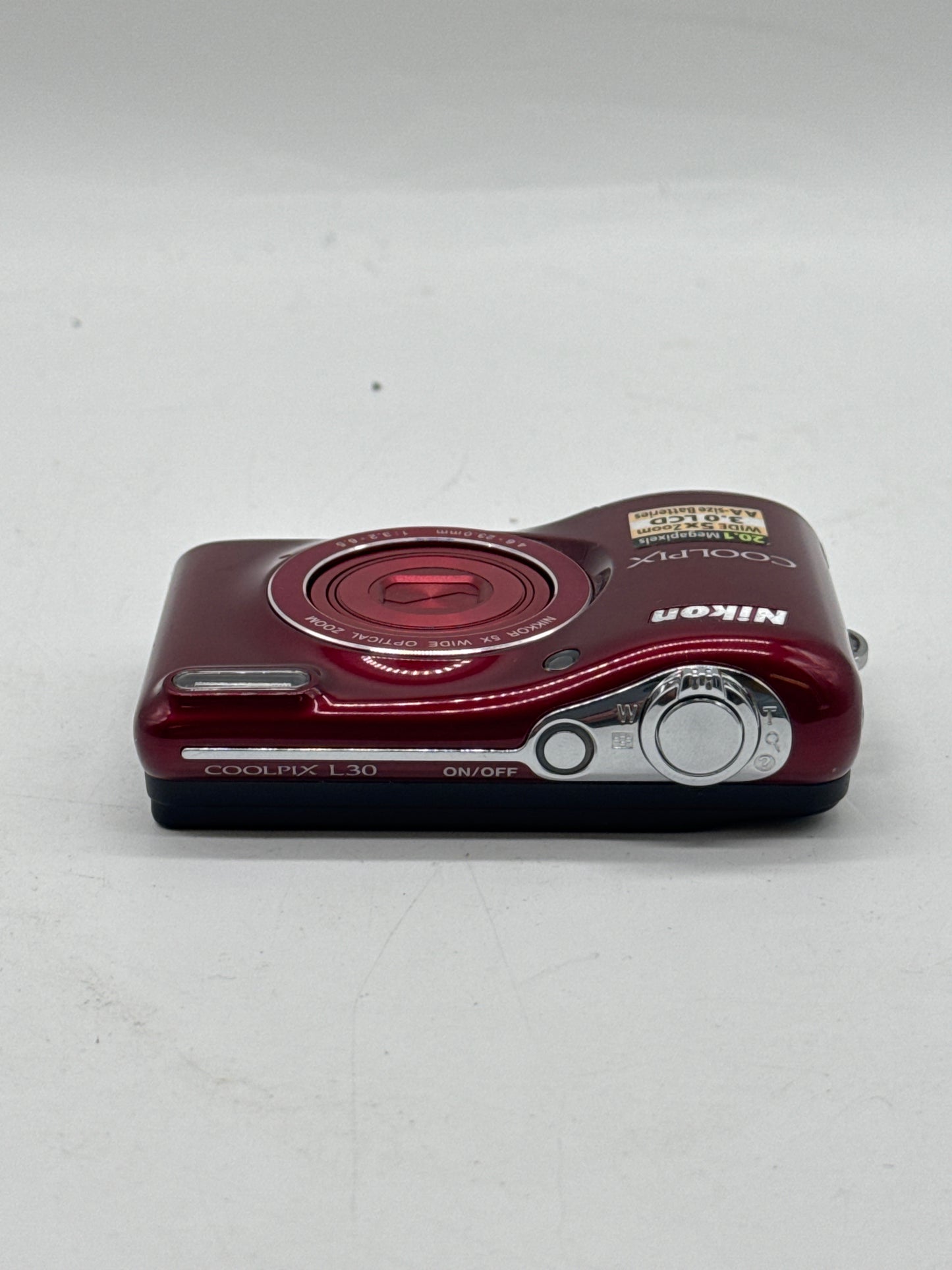 Nikon COOLPIX L30 5X Zoom 20.1MP Red Digital Camera