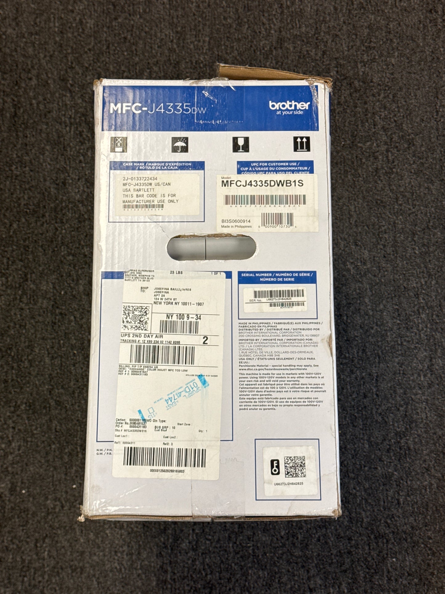 Brother MFC-J4335DW Color Inkjet All-In-One Printer - Open Box