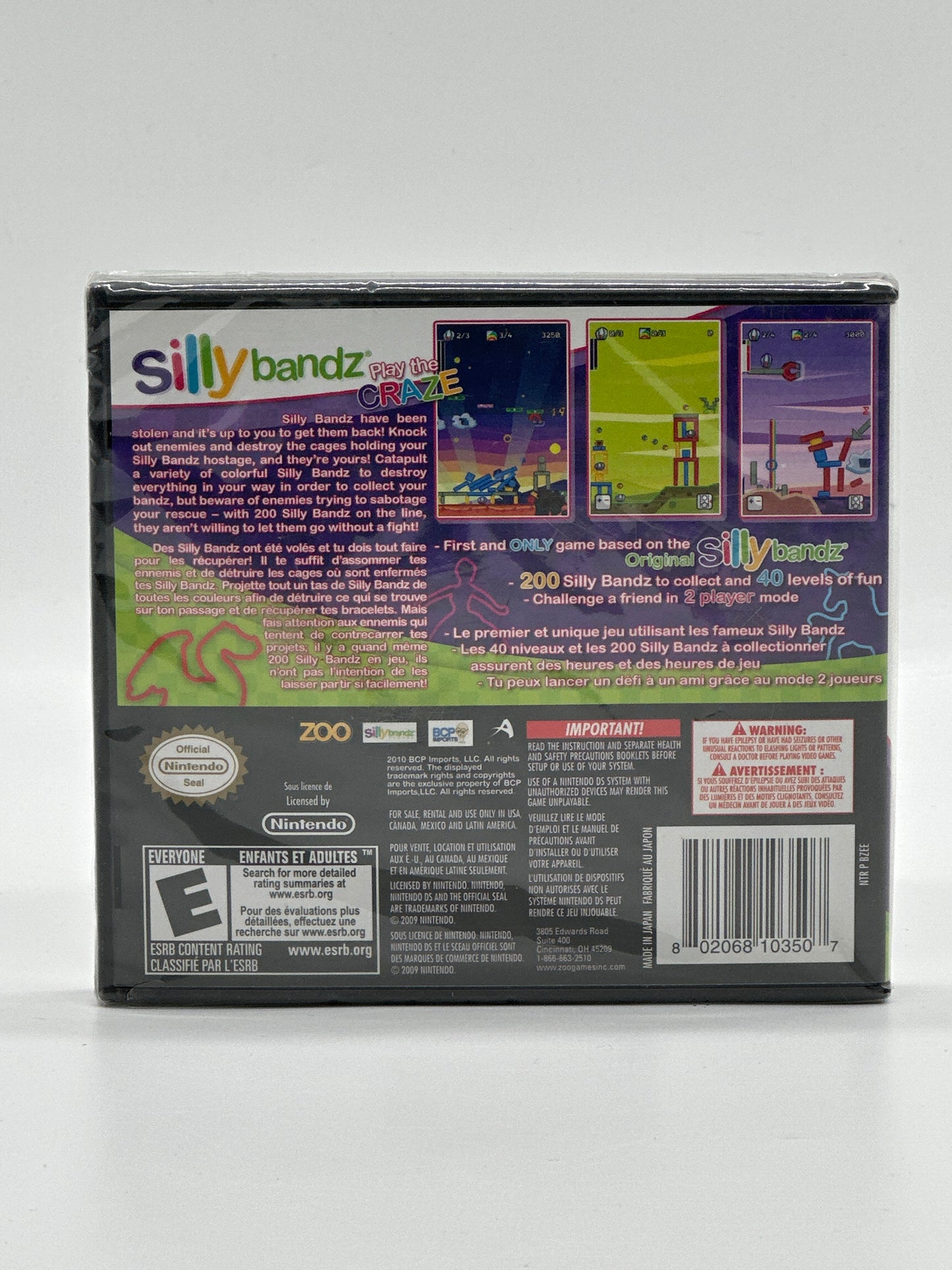 Silly Bandz Nintendo DS Game - Free Shipping