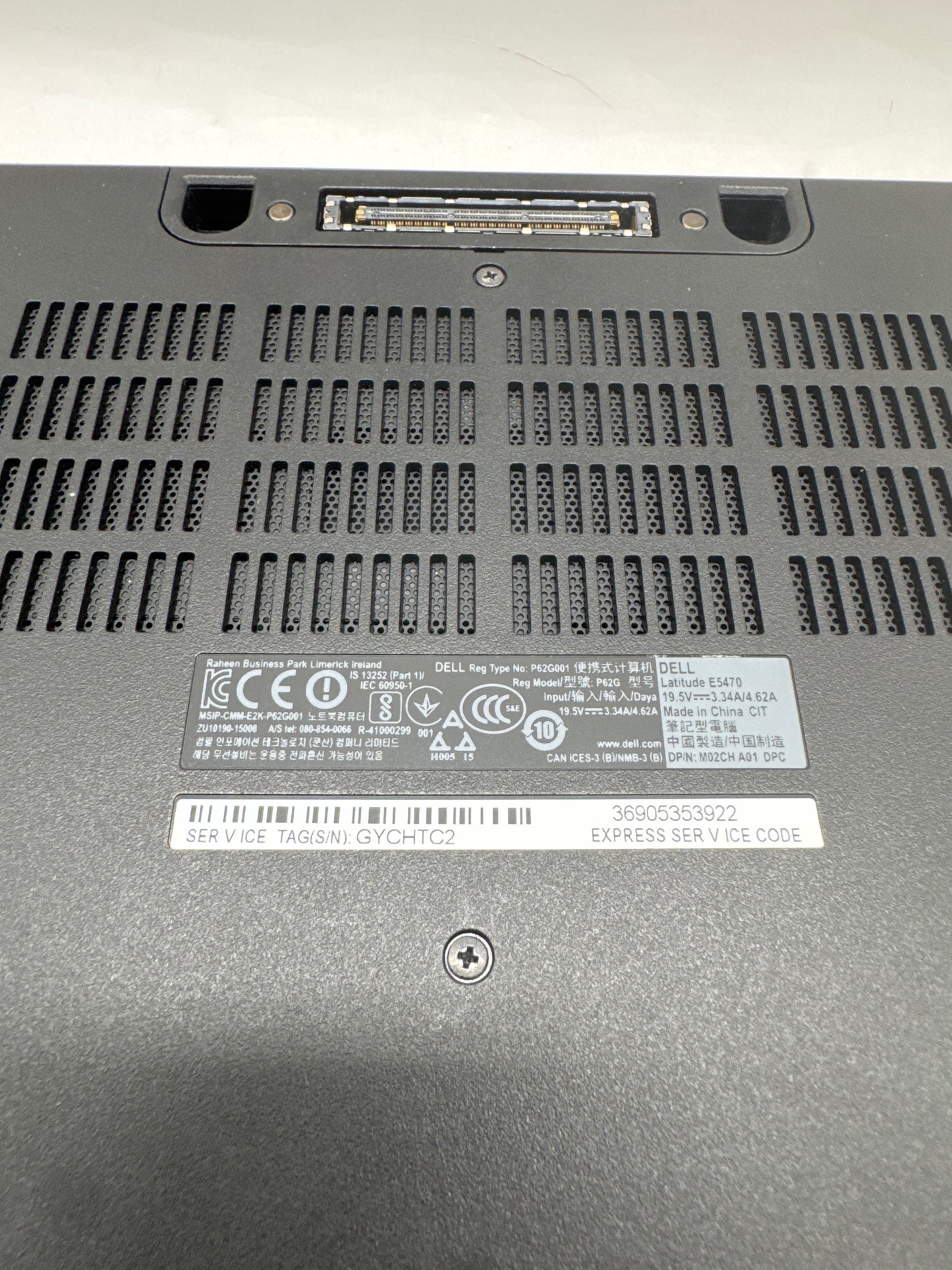 Dell Latitude E5470 Laptop 14" Core i7-6600 2.60 256GB SSD 4GB RAM Read