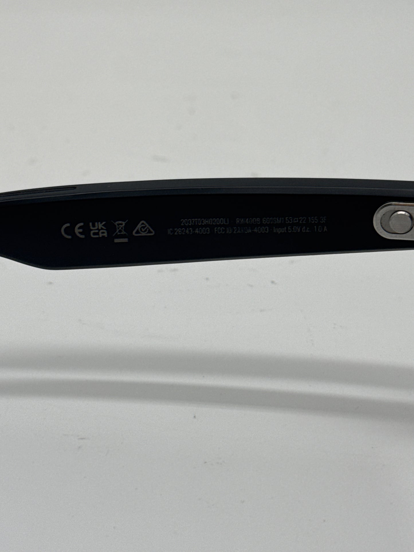 Meta Ray-Ban Wayfarer Smart Glasses RW4008 Matte Black/Clear 601SM1