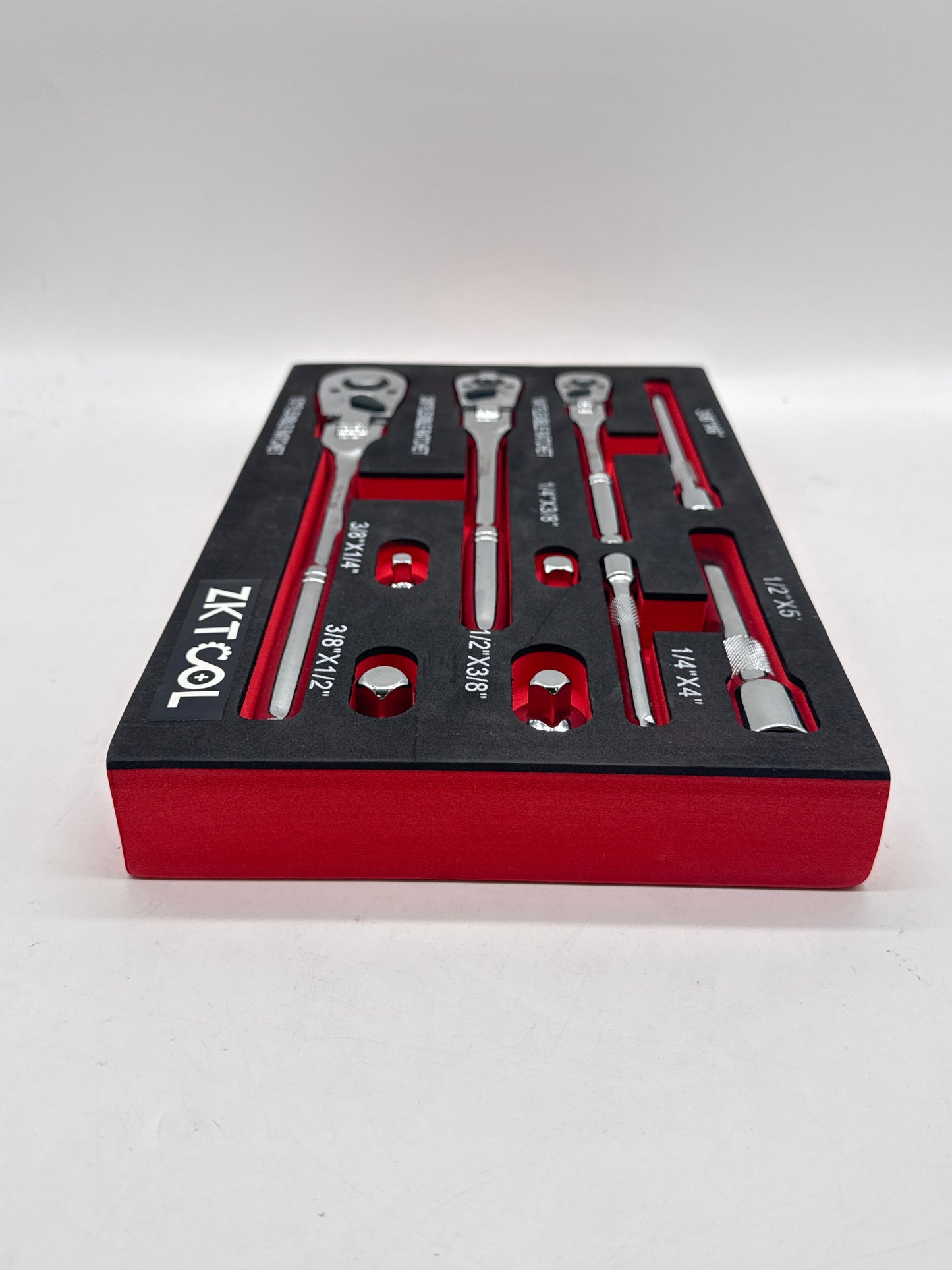 ZKTCOL 6-Piece Flex Head Ratchet Set, 1/4", 3/8", 1/2" Drive