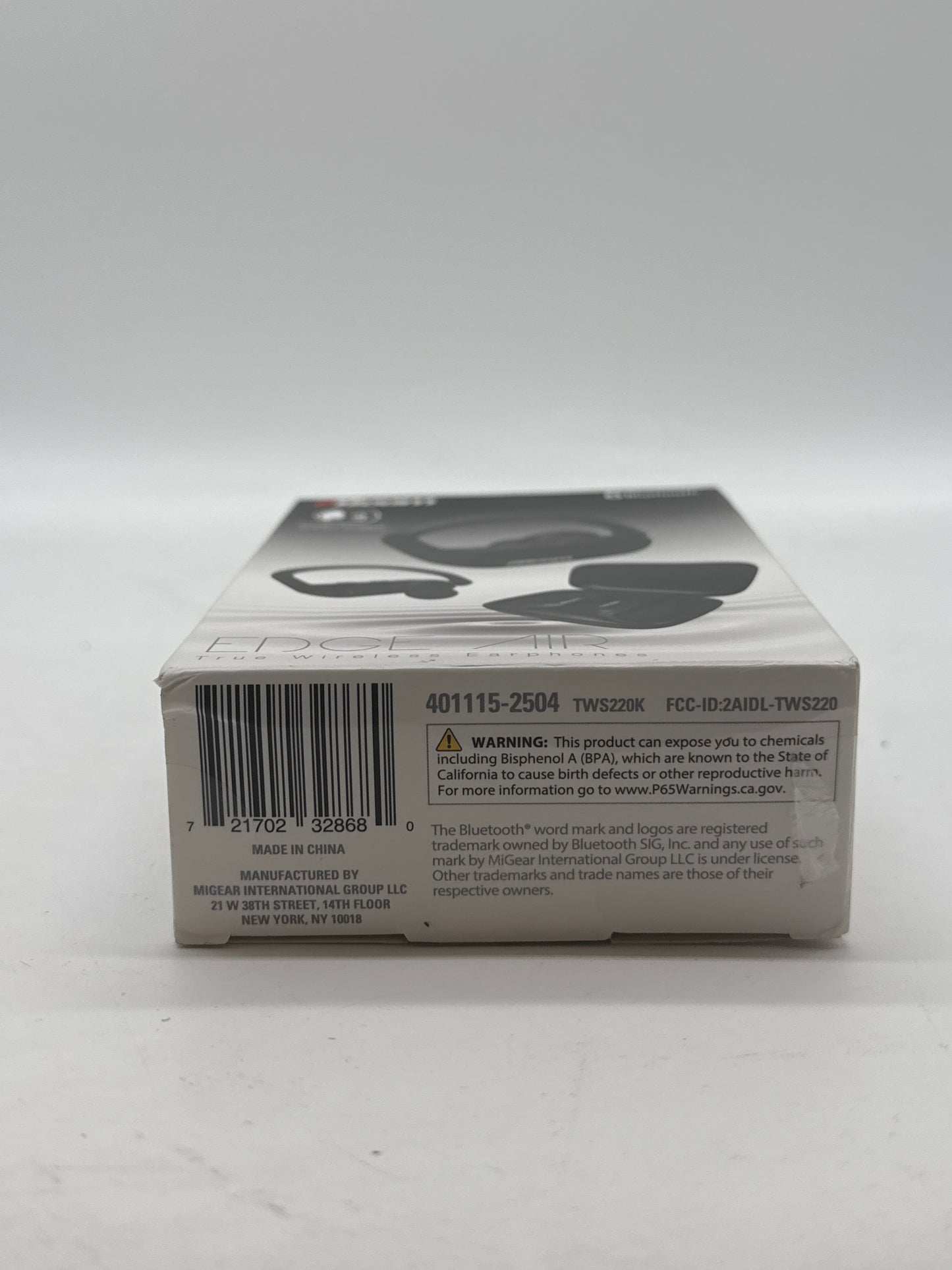 New 2boom Earphones Edge Air Bluetooth - Black