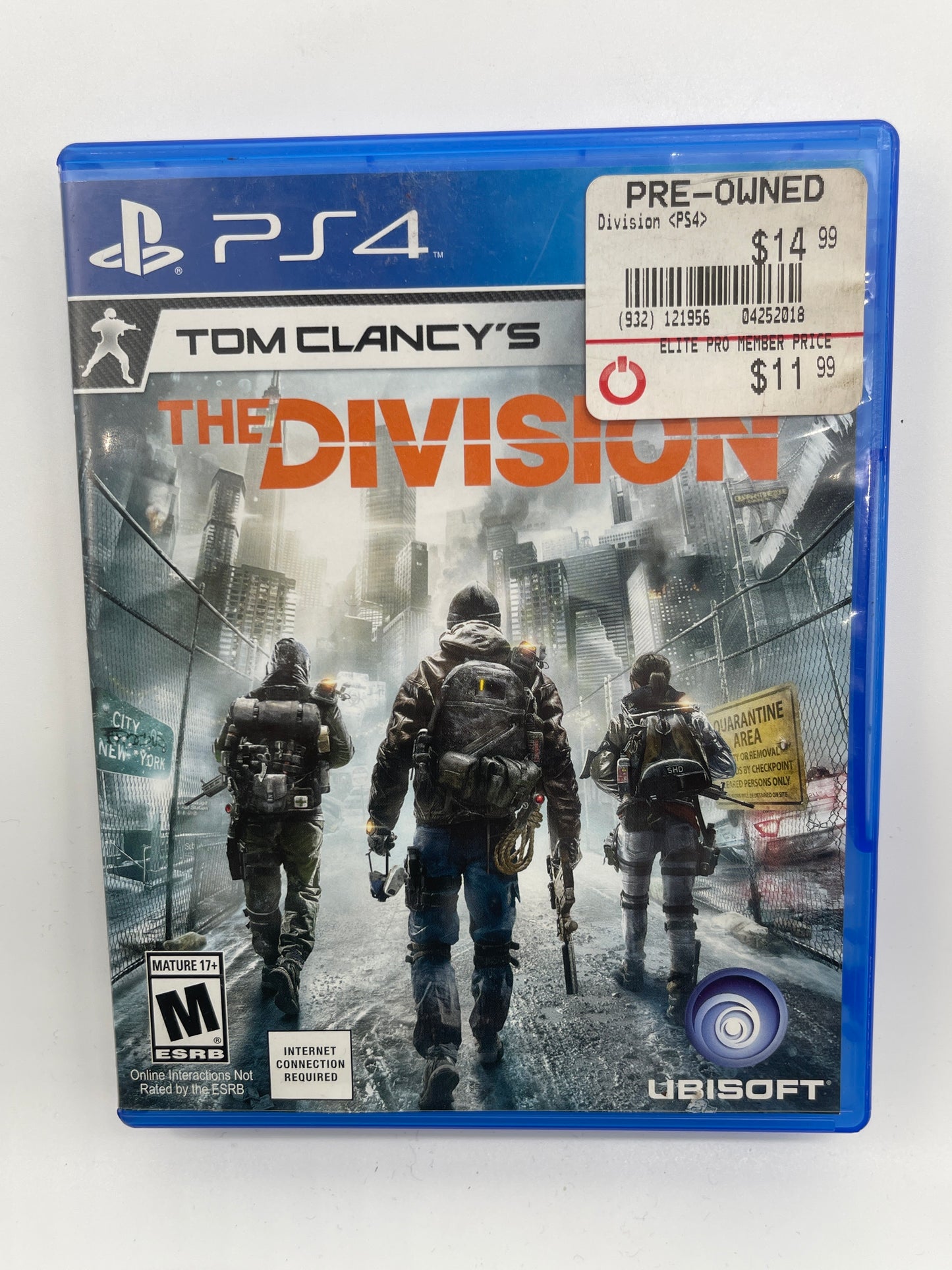 Tom Clancy's The Division for PlayStation 4 - Free Shipping
