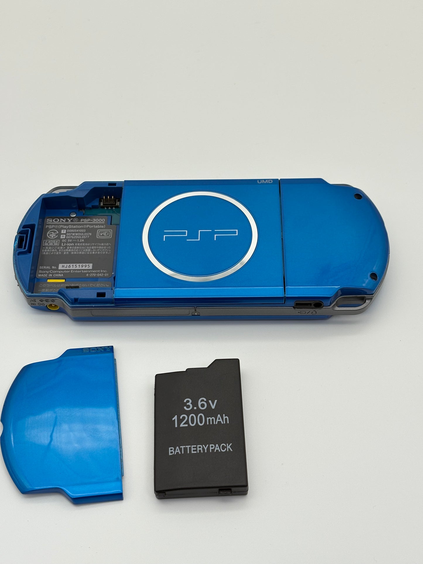 Sony PSP-3000 Vibrant Blue Console #212 w/1200 mAh Battery