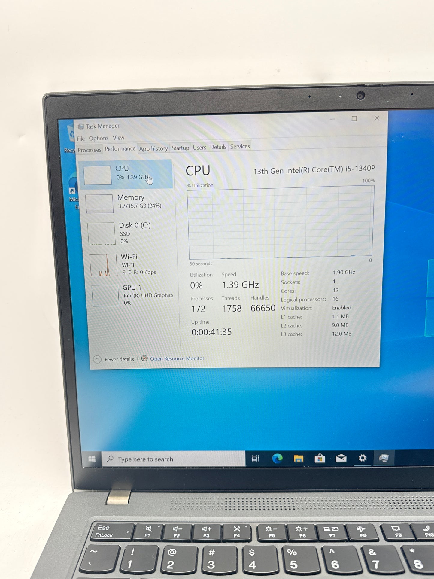 Lenovo Thinkpad P14s Gen 4 Laptop 14-inch Core i5-1340P 16GB RAM 256GB Black