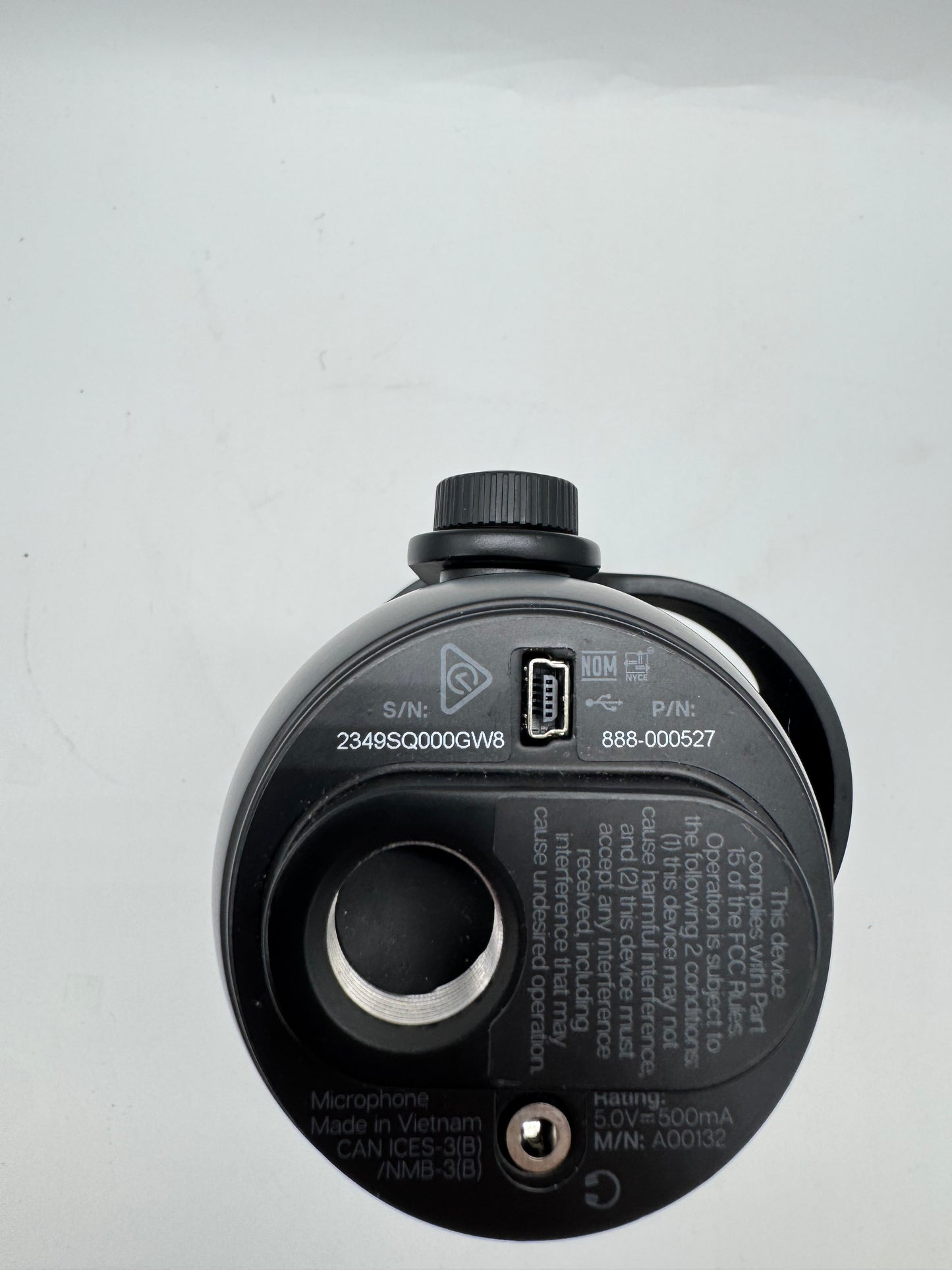 Logitech Yeti Nano Blue Condenser Cardioid Microphone Black