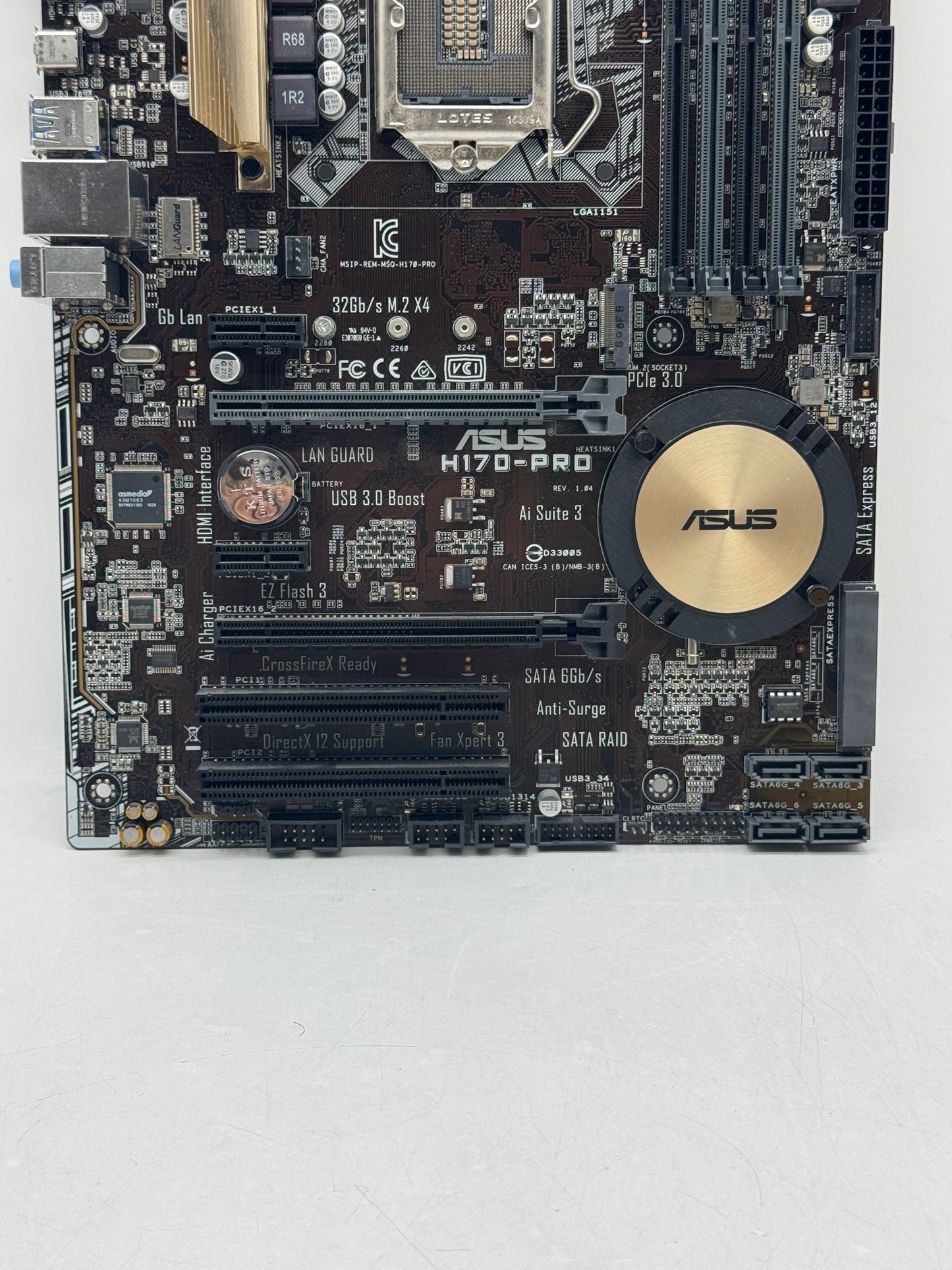 ASUS H170-PRO Motherboard ATX Intel H170 LGA1151 DDR4 - Not Working