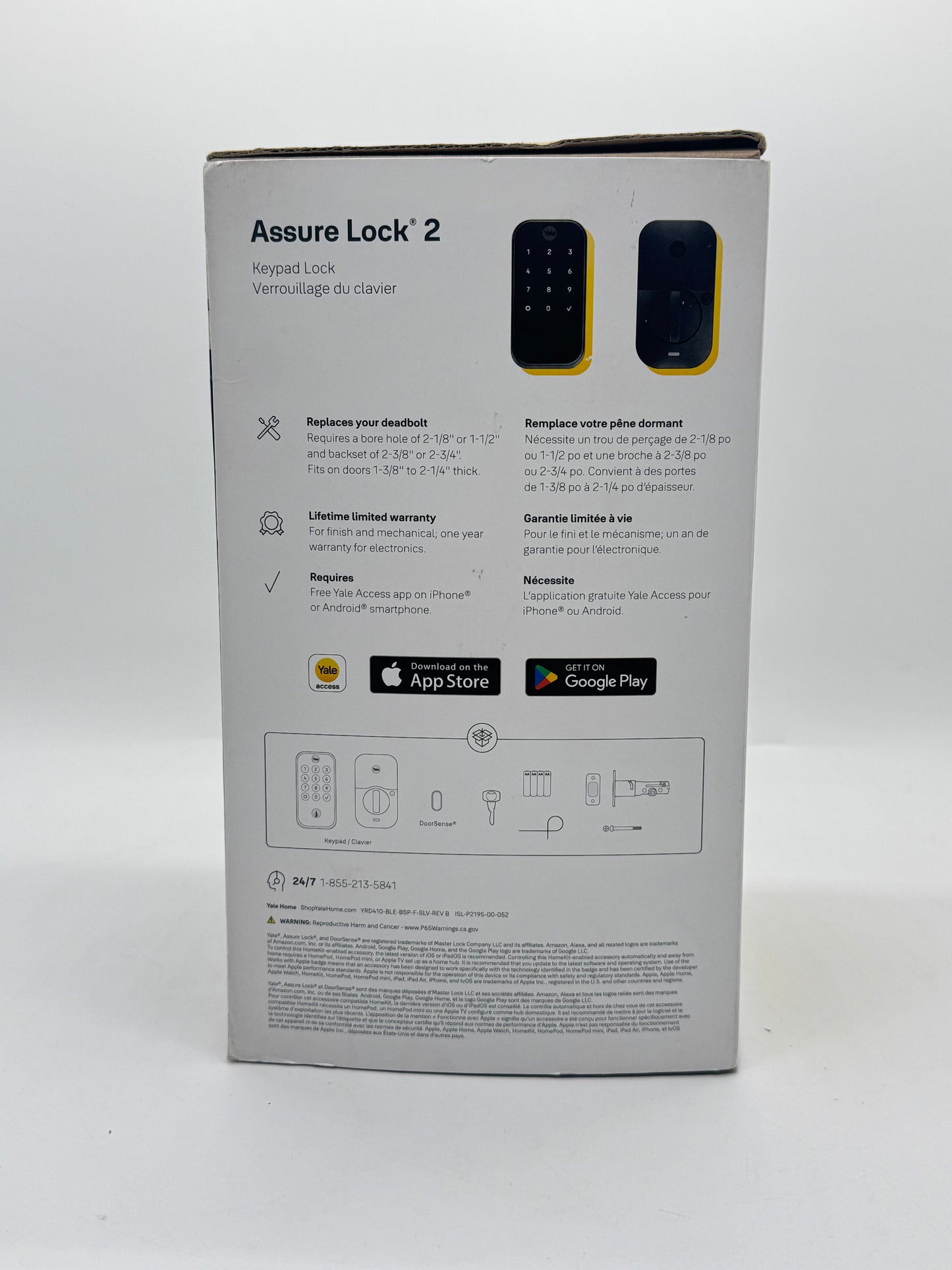 Assure 2 Lock Keyed Single Cylinder Deadbolt with Push Button Keypad Black Suede