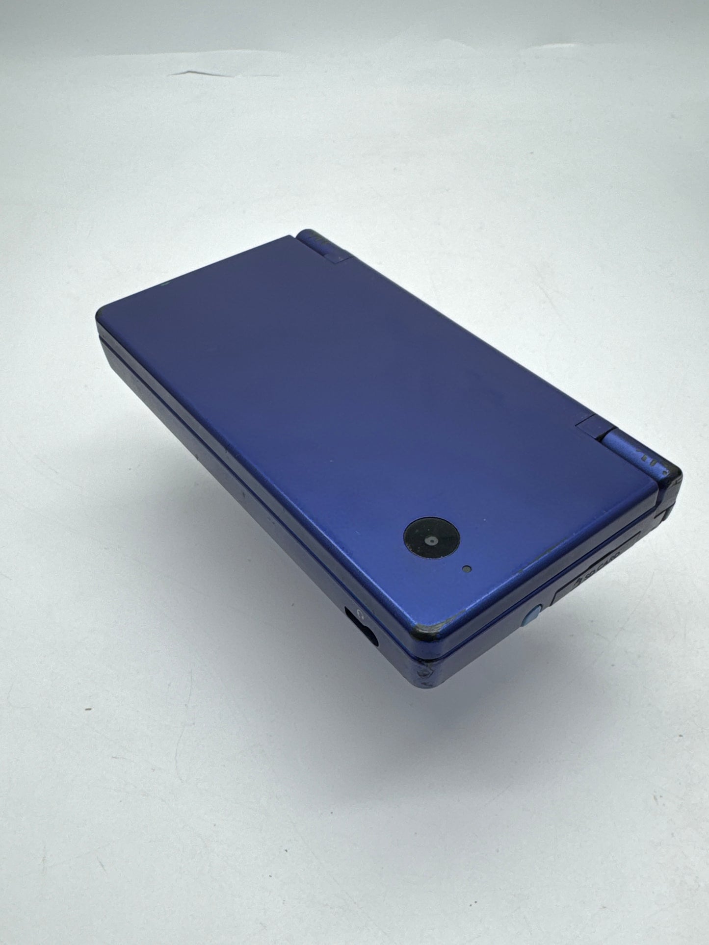 Nintendo DSi TWL-001(JPN) Metallic Blue Console #113 Stickers & Cracked Top Screen AS IS