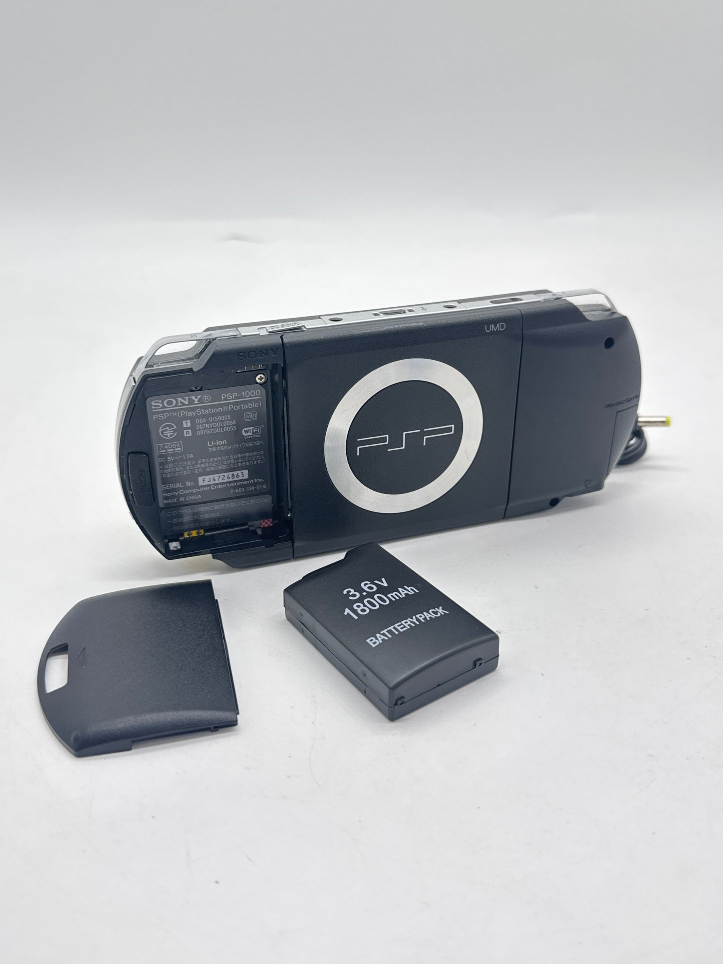 Sony PlayStation Portable PSP-1000 Piano Black Console #363 w/ 1800mAh Battery