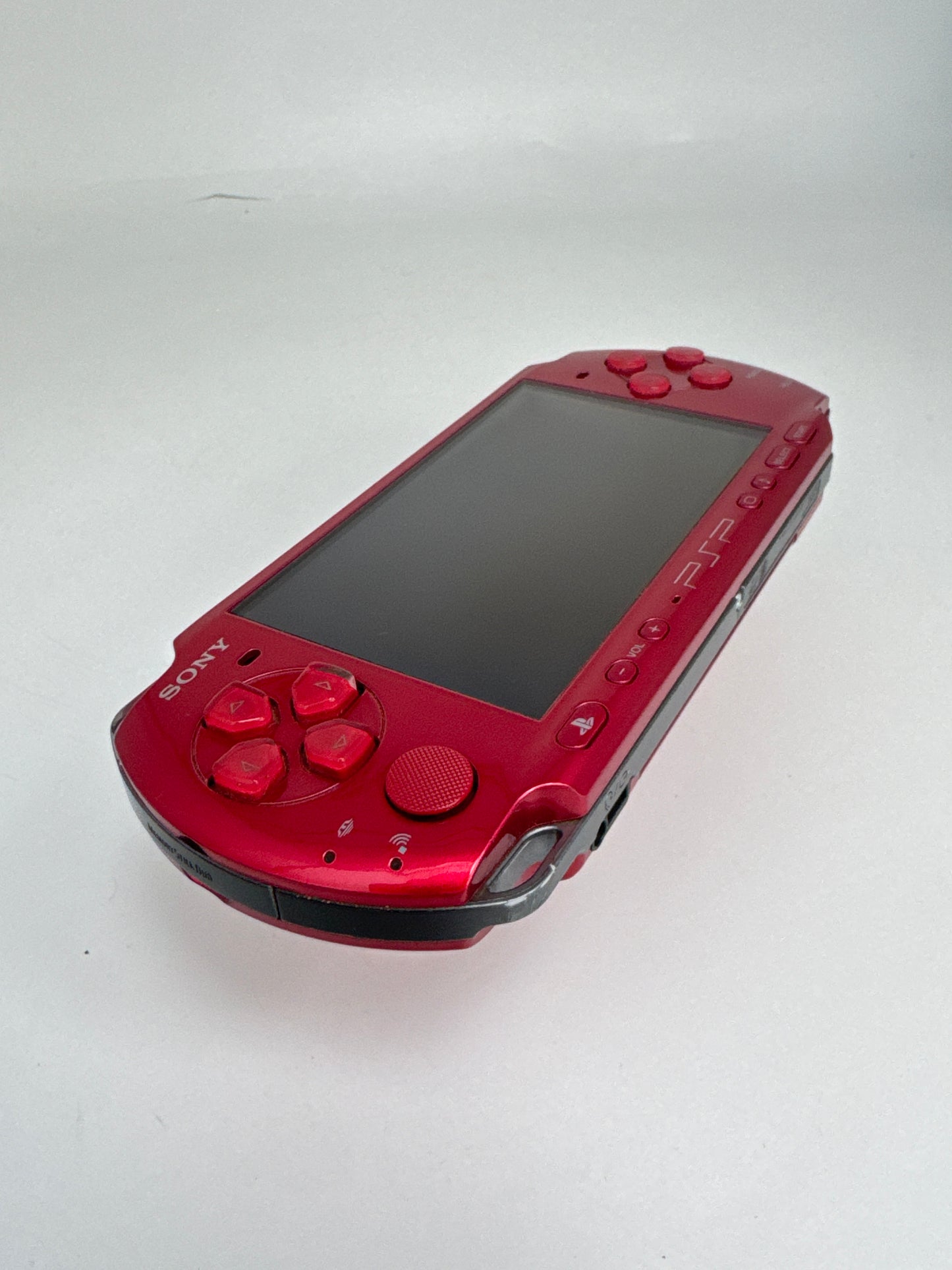 Sony PSP-3000 Red Console #438 w/ 1200mAh Battery