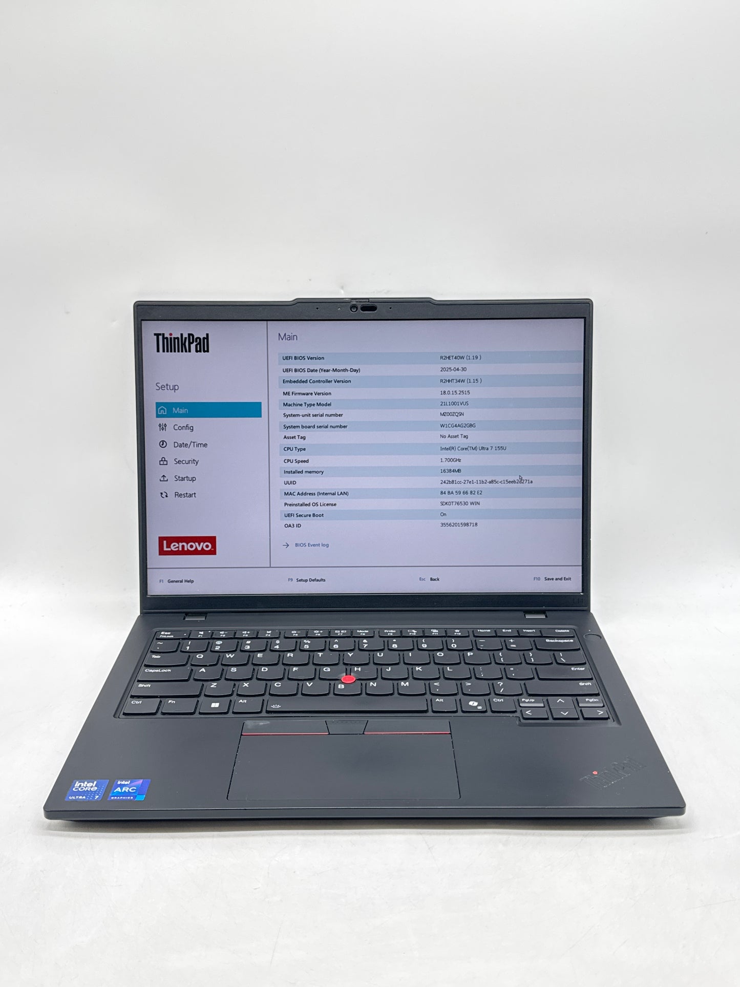 Lenovo ThinkPad L14 Gen 5 14" Core Ultra 7 155U 512GB SSD 16GB DDR5 RAM - No OS