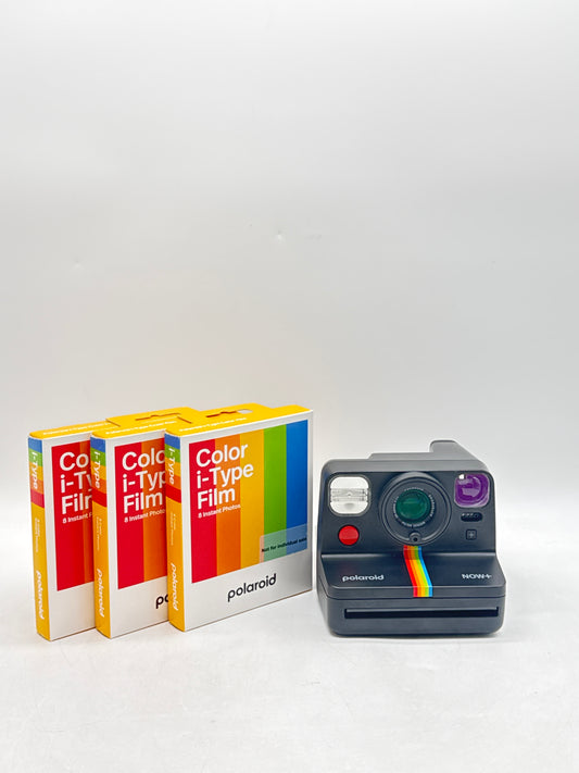 Polaroid Now Plus Digital Camera with 3 Sealed Packs of Film